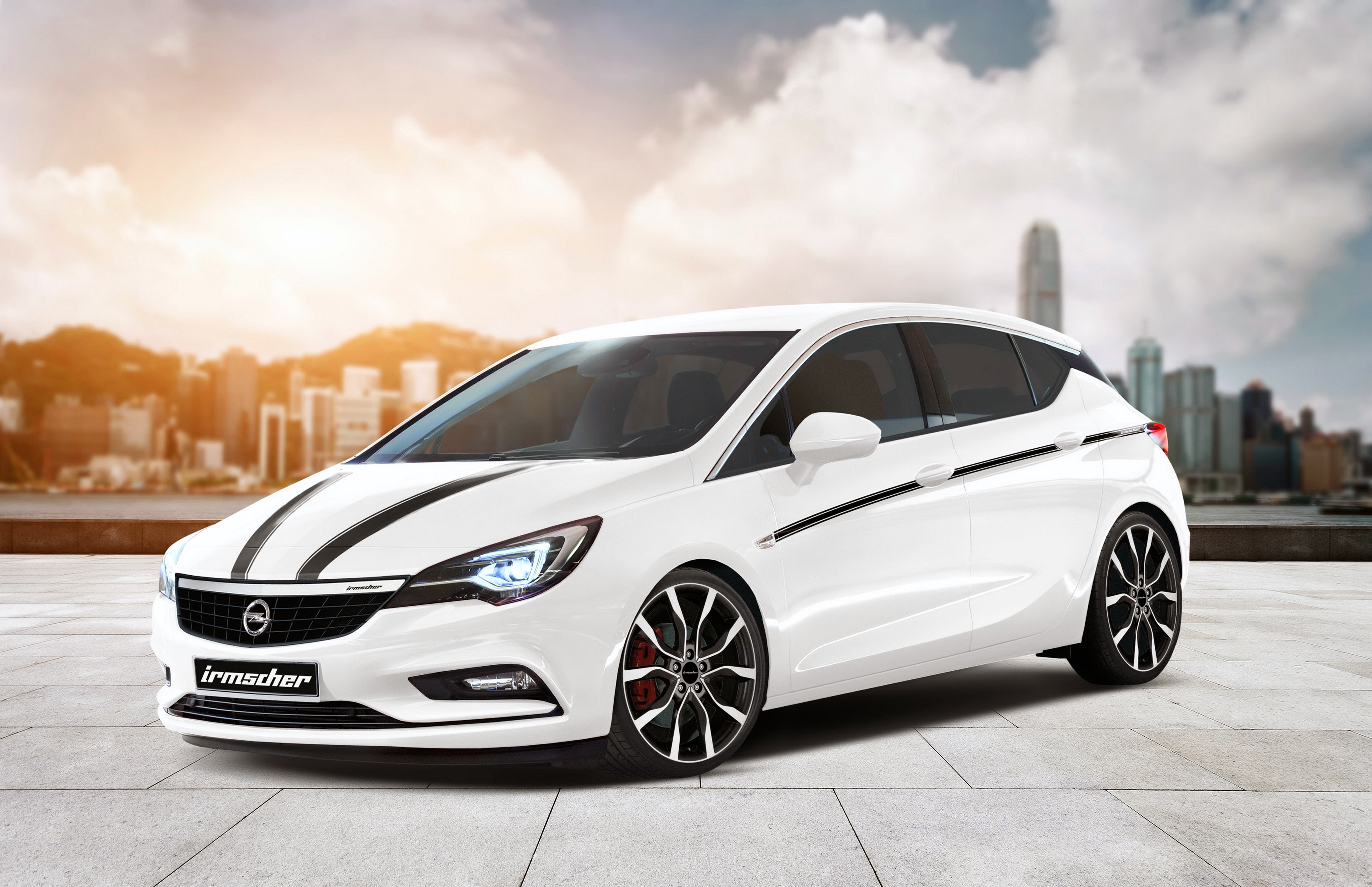 White Irmscher Astra Opel 4K HD Wallpaper