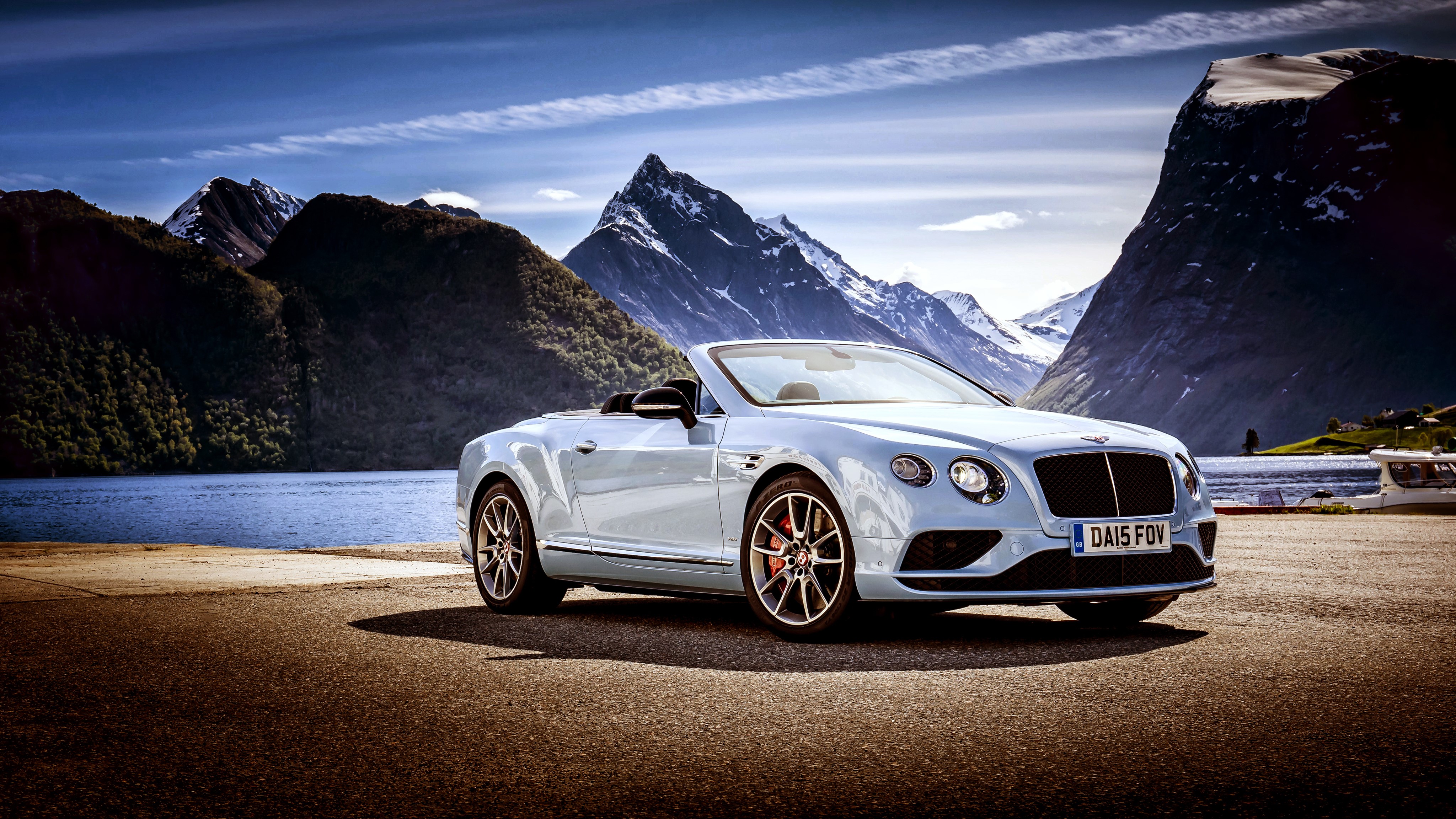 2015 Bentley Continental GT Cabriolet in Mountains HD Wallpaper