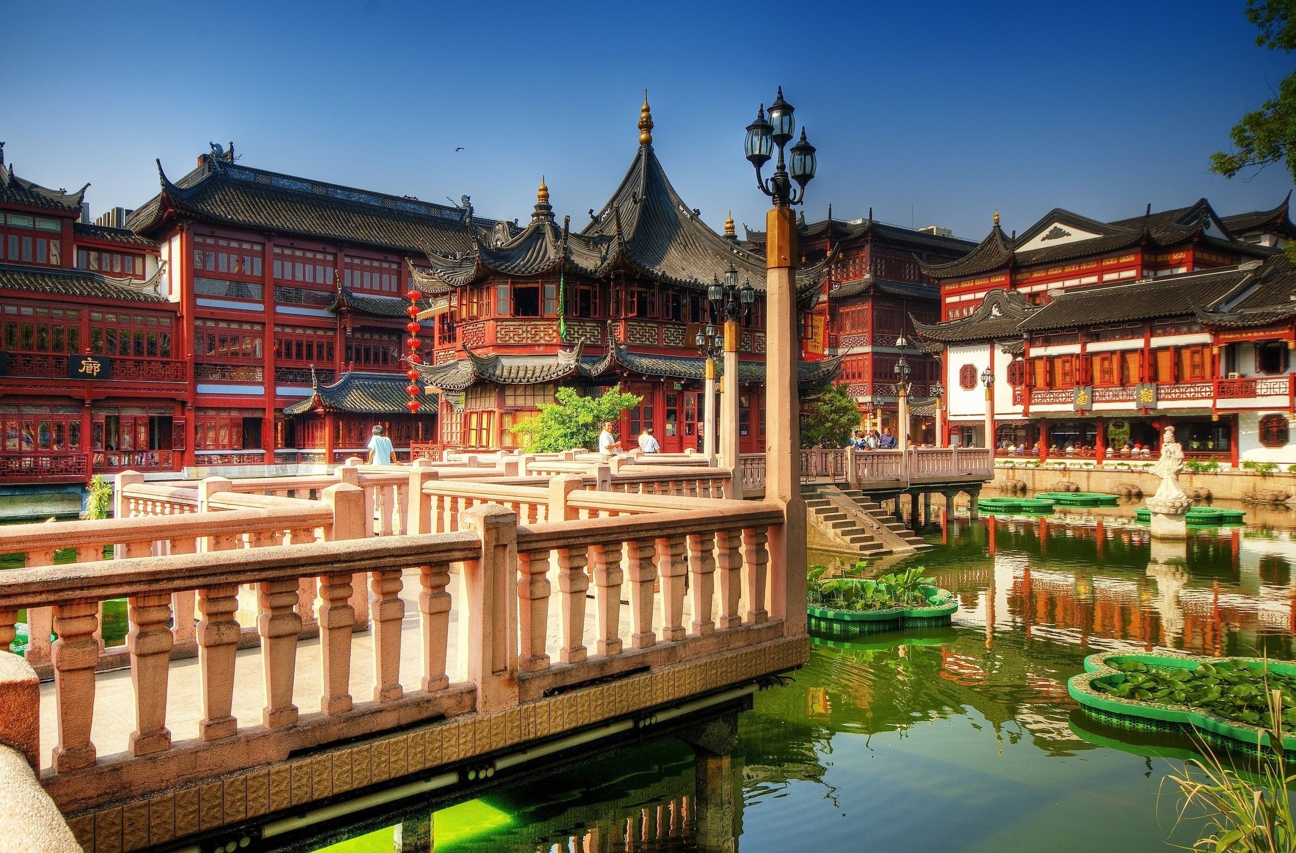 Yu Garden, Shanghai, China HD Wallpaper