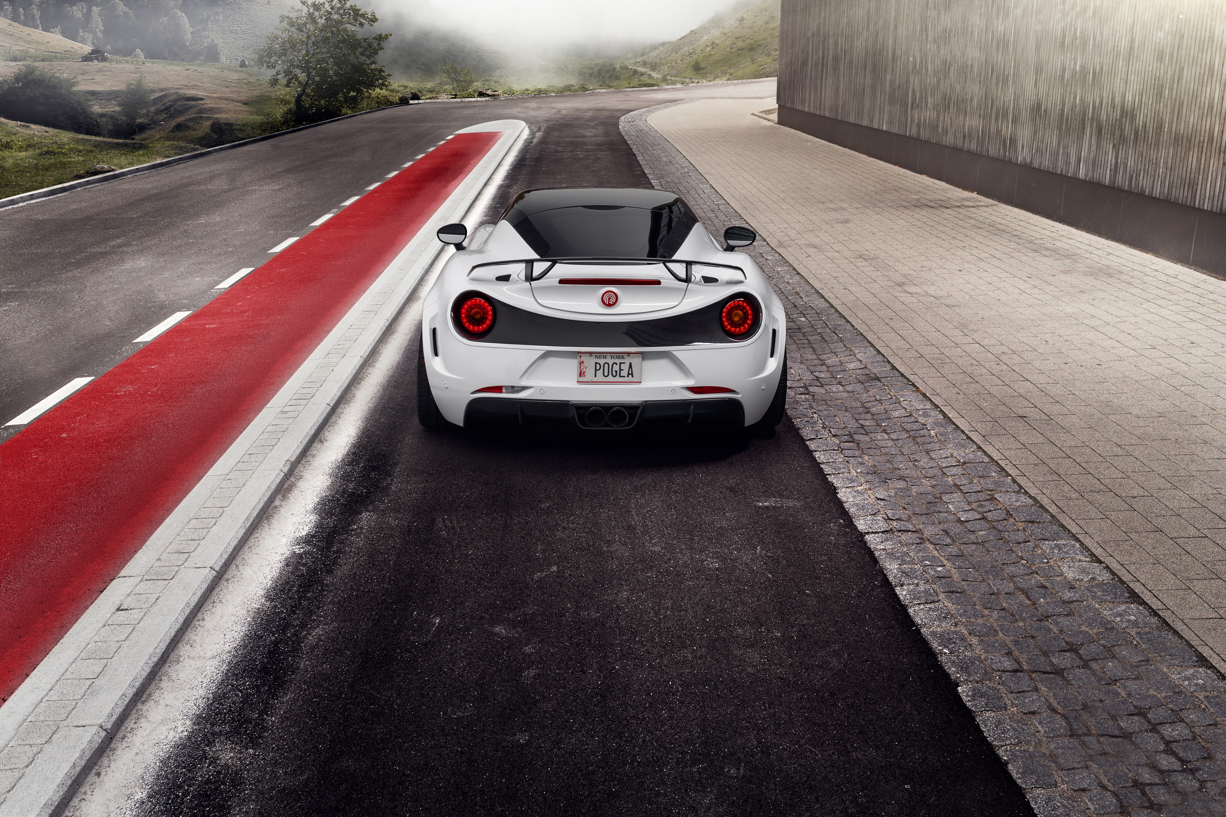Pogea Racing 4C Alfa Romeo on a Race Track HD Wallpaper