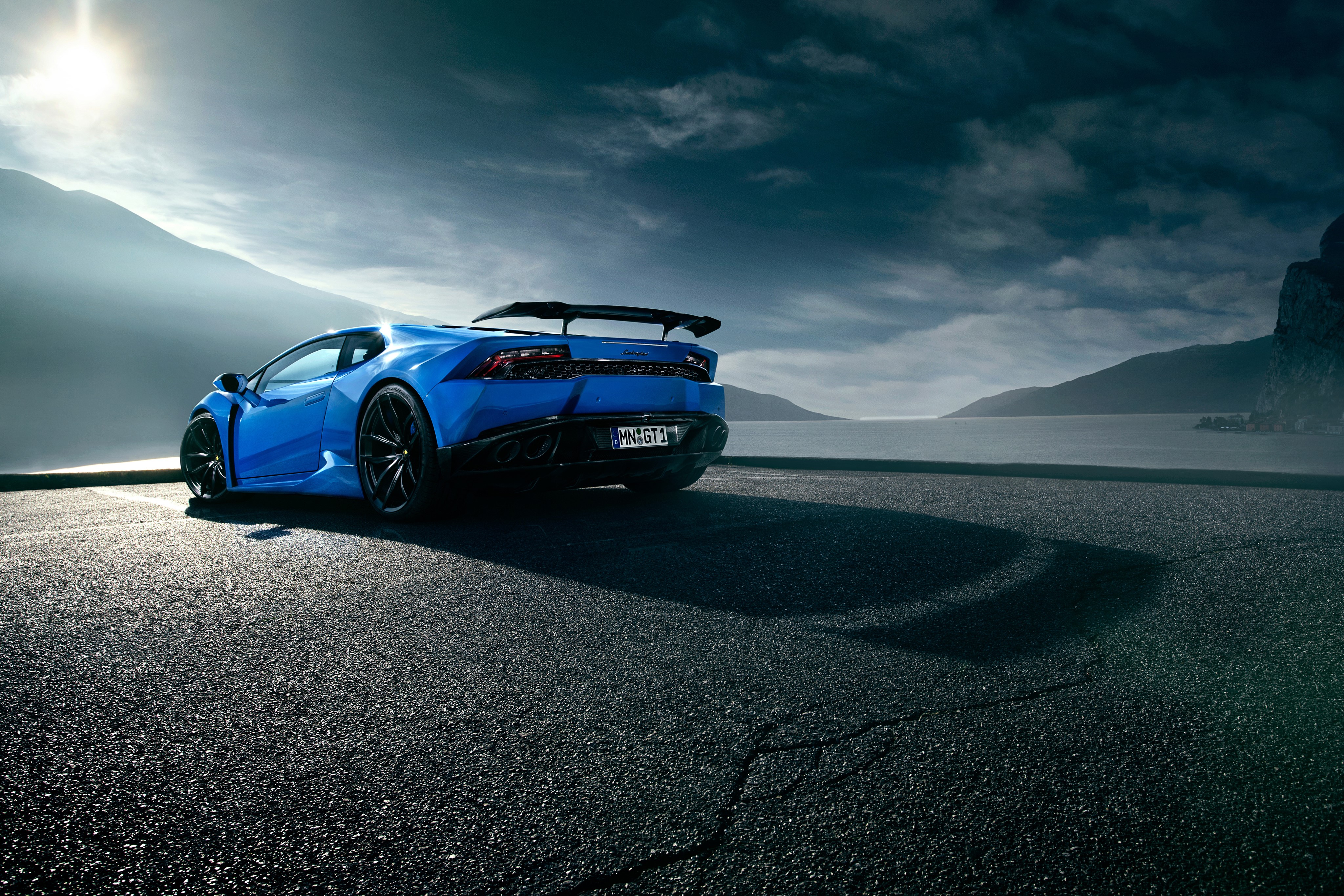 4K Novitec Torado Huracan Lamborghini Back View HD Wallpaper