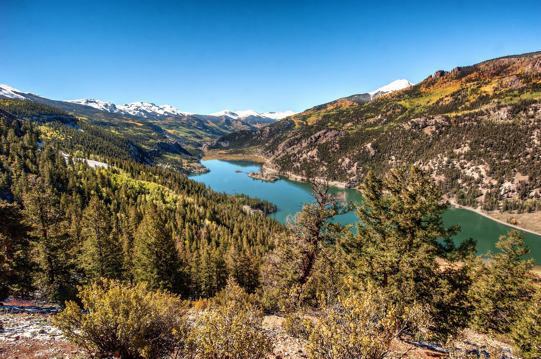Lake San Cristobal in Hinsdale County, Colorado HD Wallpaper