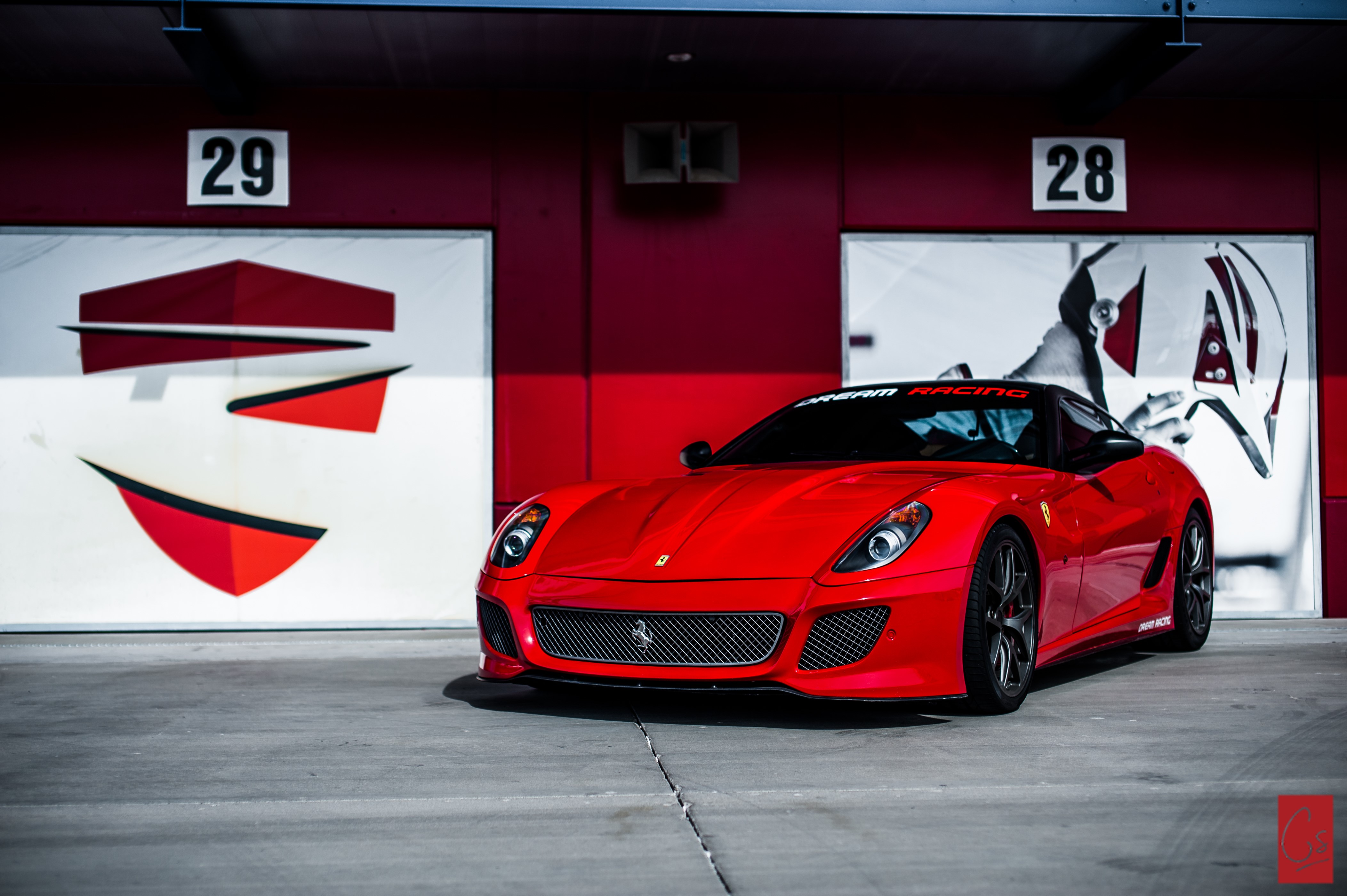 Red Ferrari 599 GTB HD Wallpaper