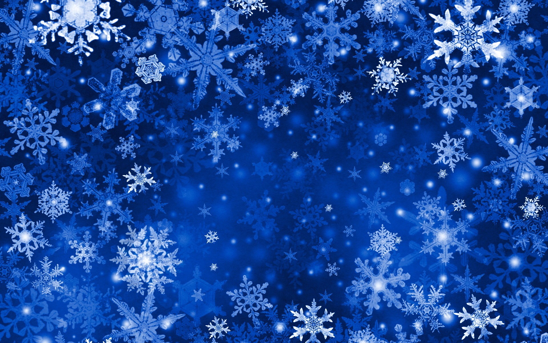Blue snowflakes texture HD Wallpaper