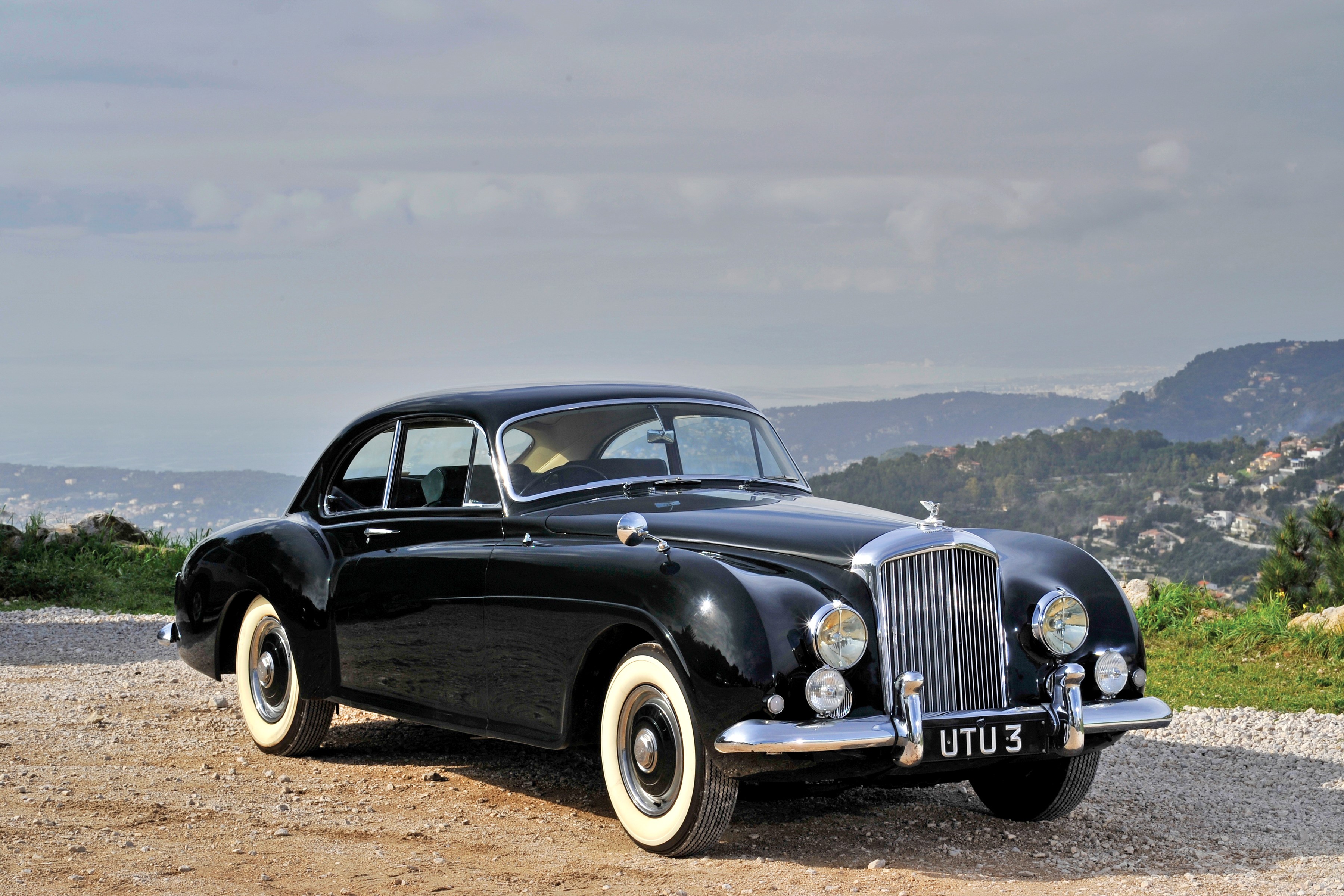 Black Bentley R-Type Continental Sports Saloon by Mulliner HD Wallpaper