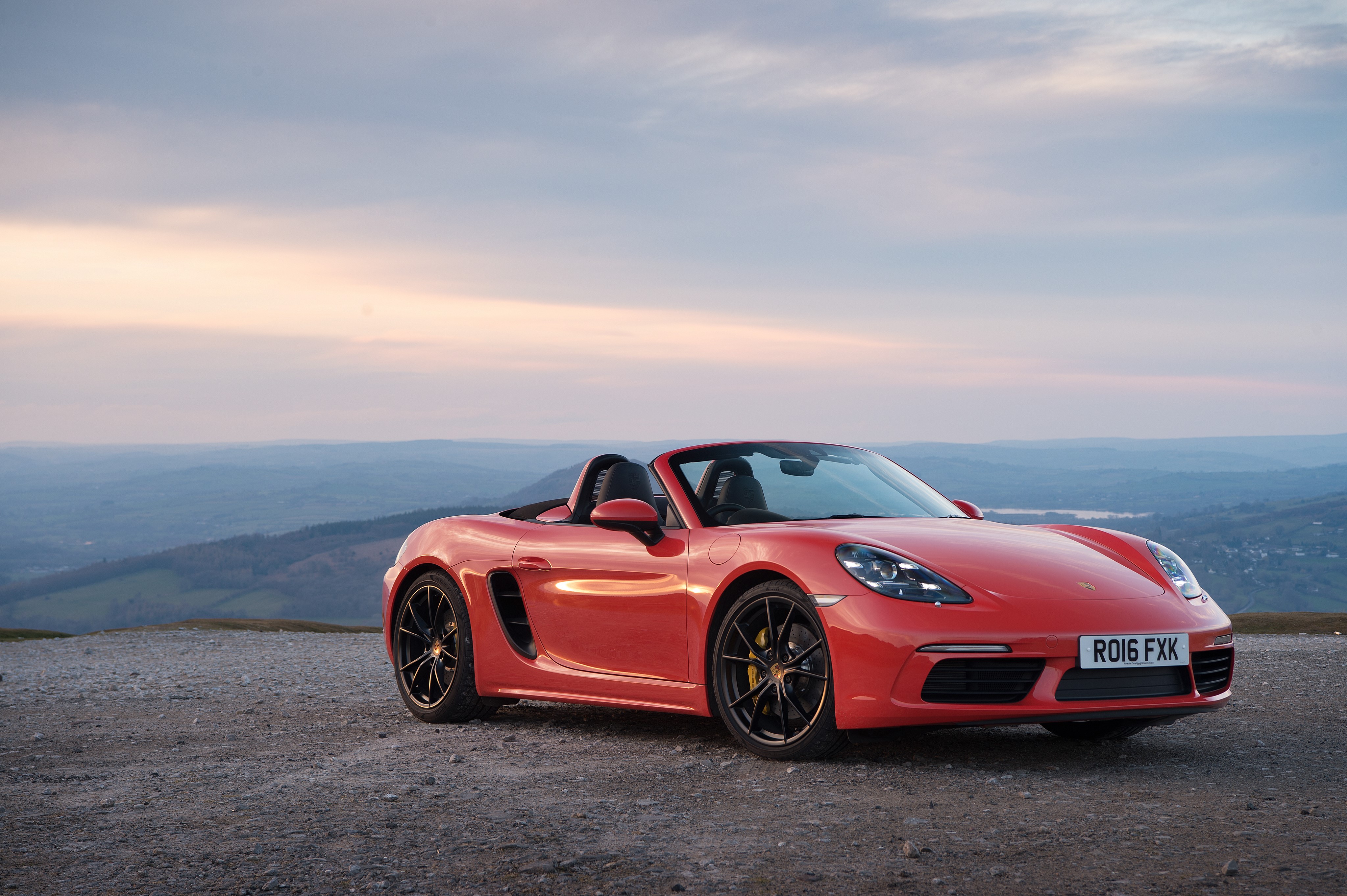 Red Porsche Boxster Cabriolet HD Wallpaper