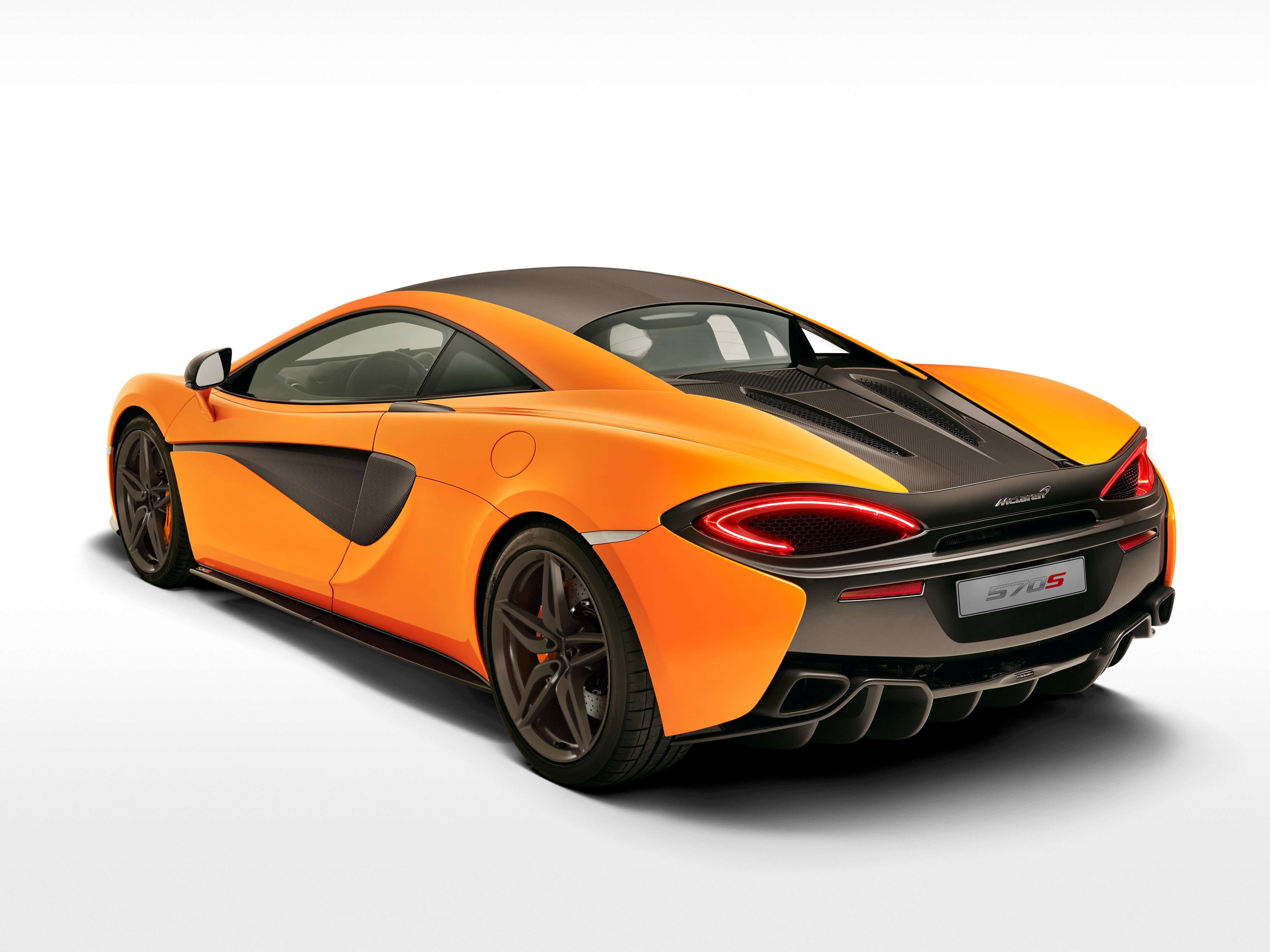 4K McLaren 570S Coupe rear view HD Wallpaper