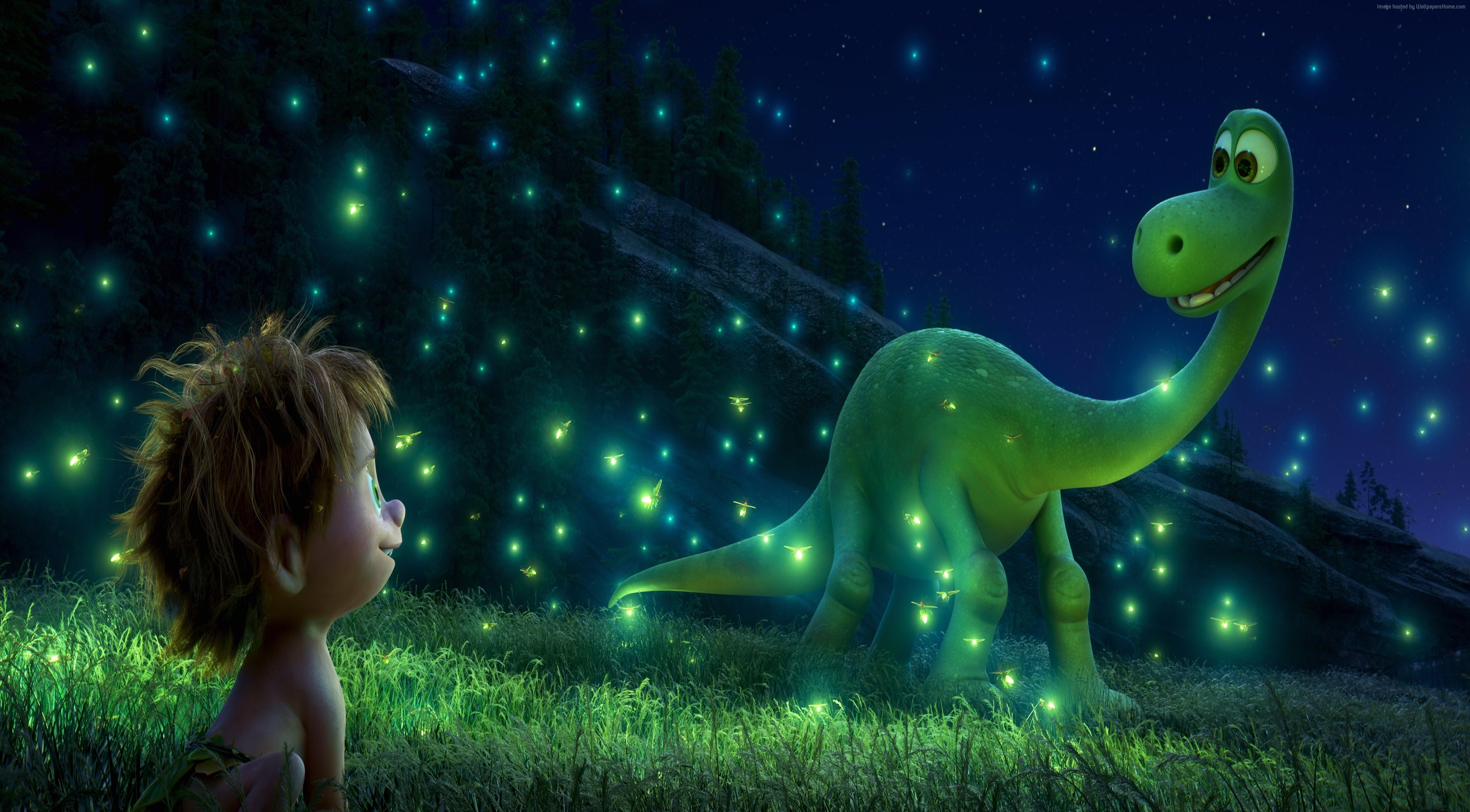 Arlo the Dinosaur and Spot in The Good Dinosaur HD Wallpaper