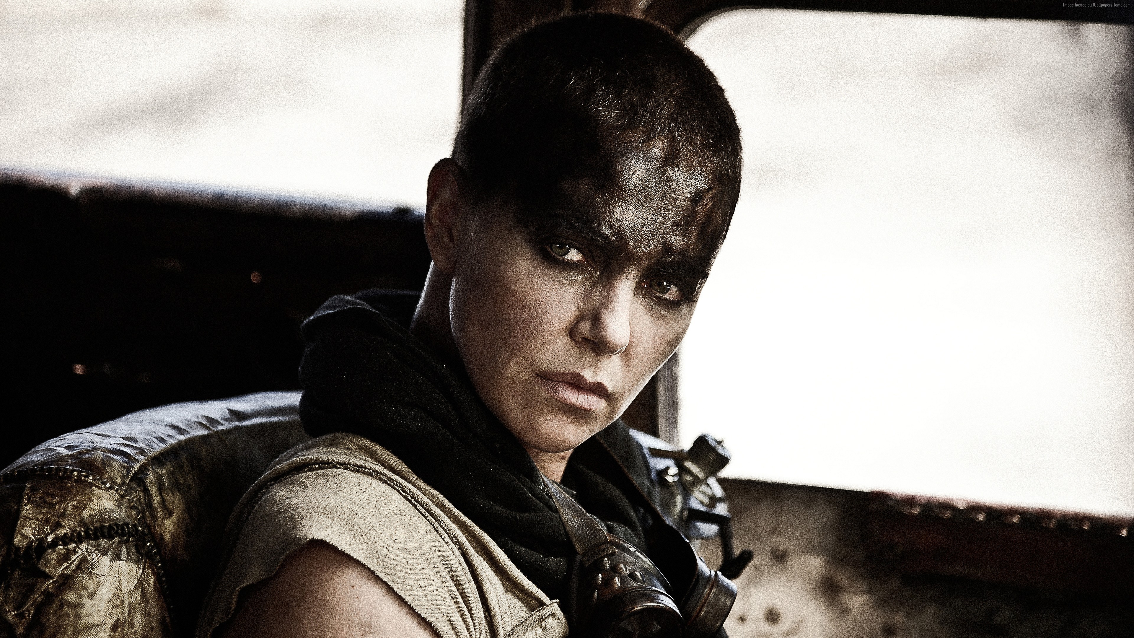 4K Charlize Theron as Furiosa in Mad Max: Fury Road HD Wallpaper