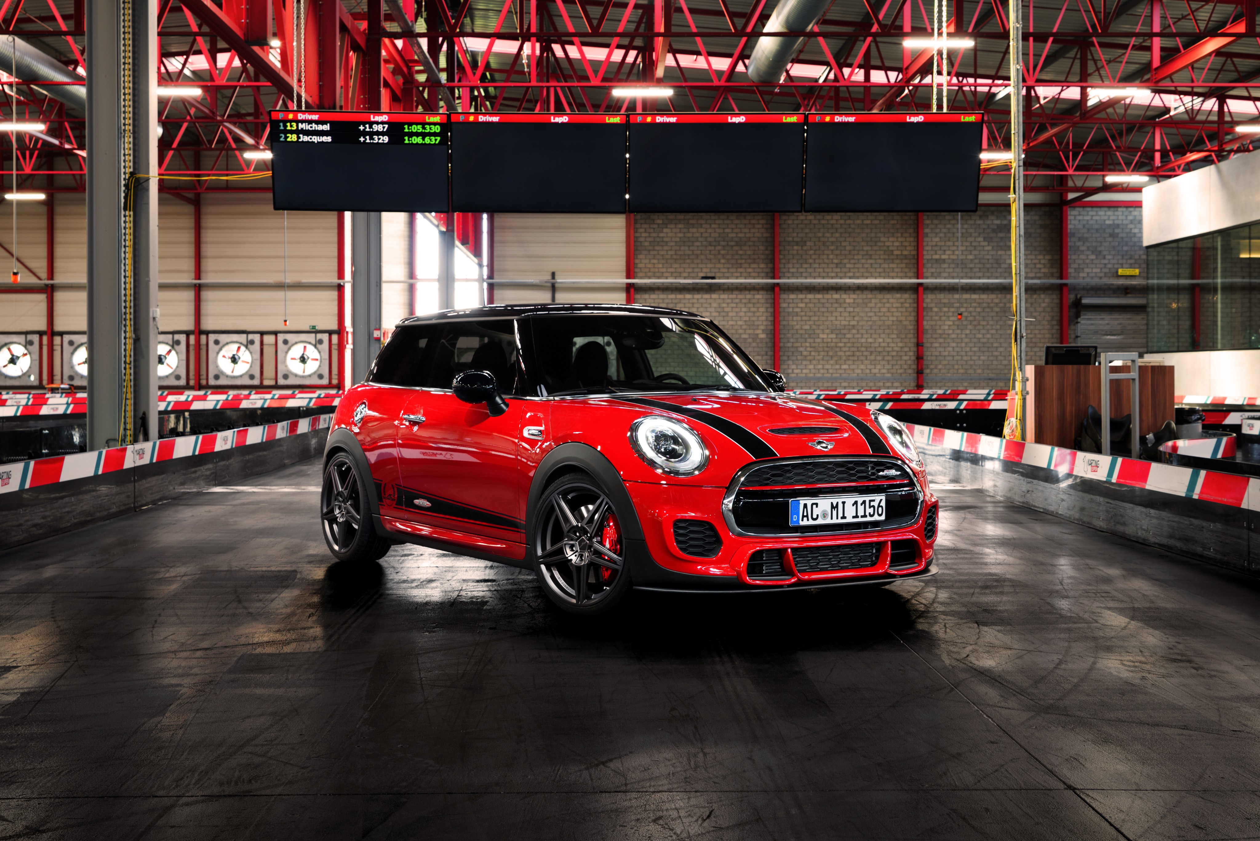 4K Red AC Schnitzer Cooper F56 Mini HD Wallpaper