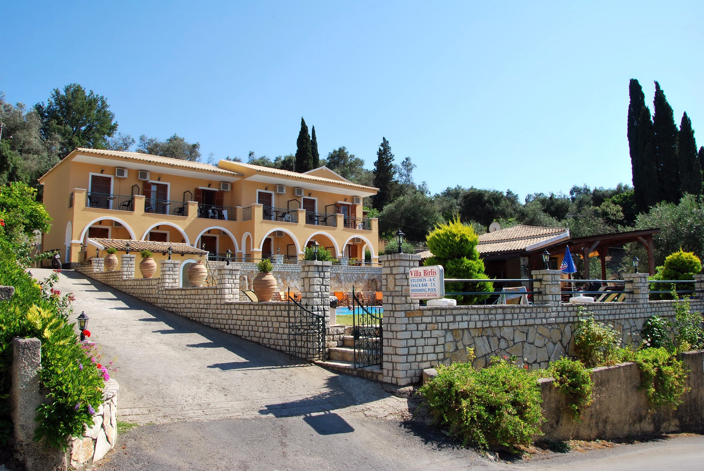 Villa Bilis Studios, Paleokastritsa, Greece HD Wallpaper