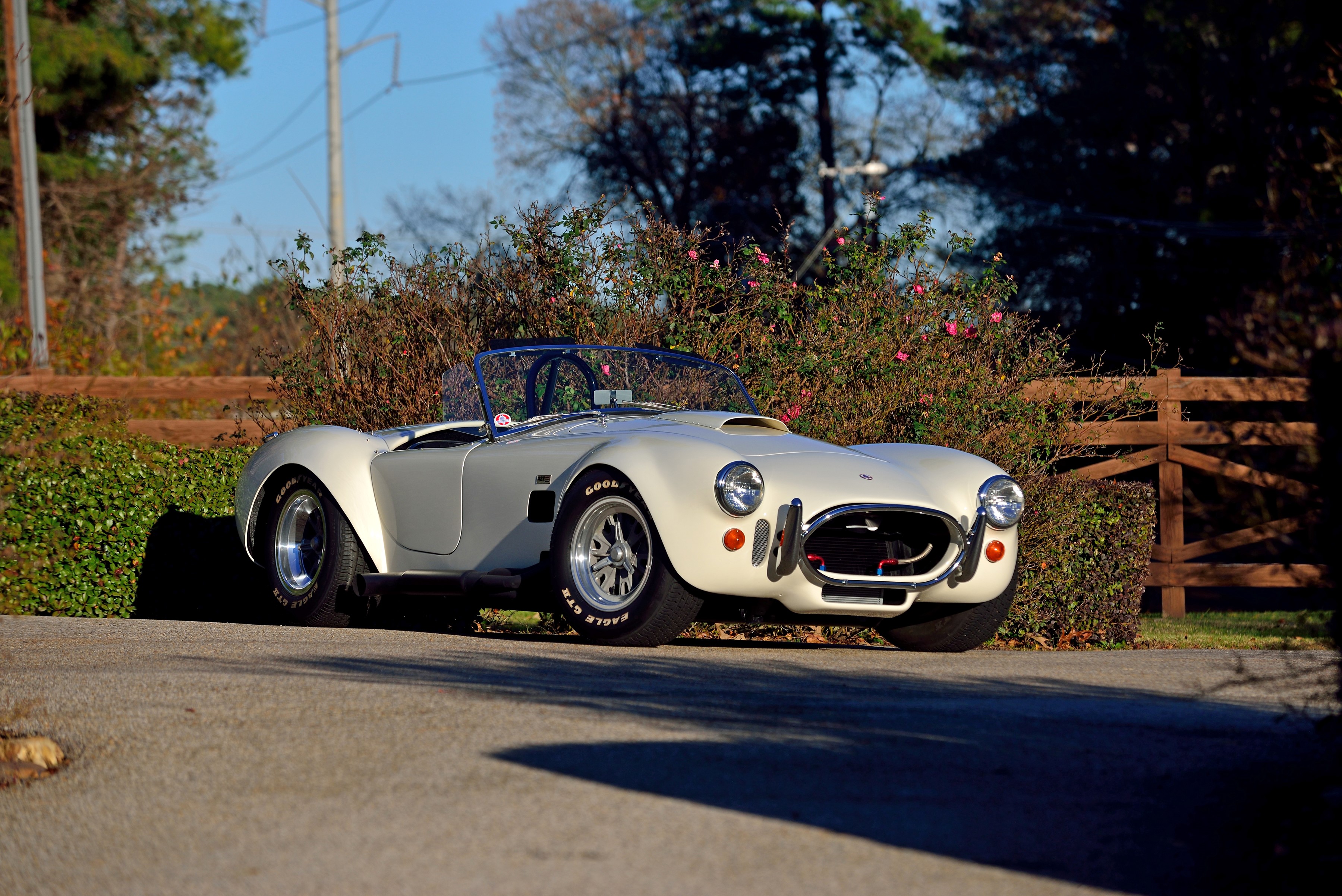 White 1967 Shelby Cobra 427 Cabriolet HD Wallpaper