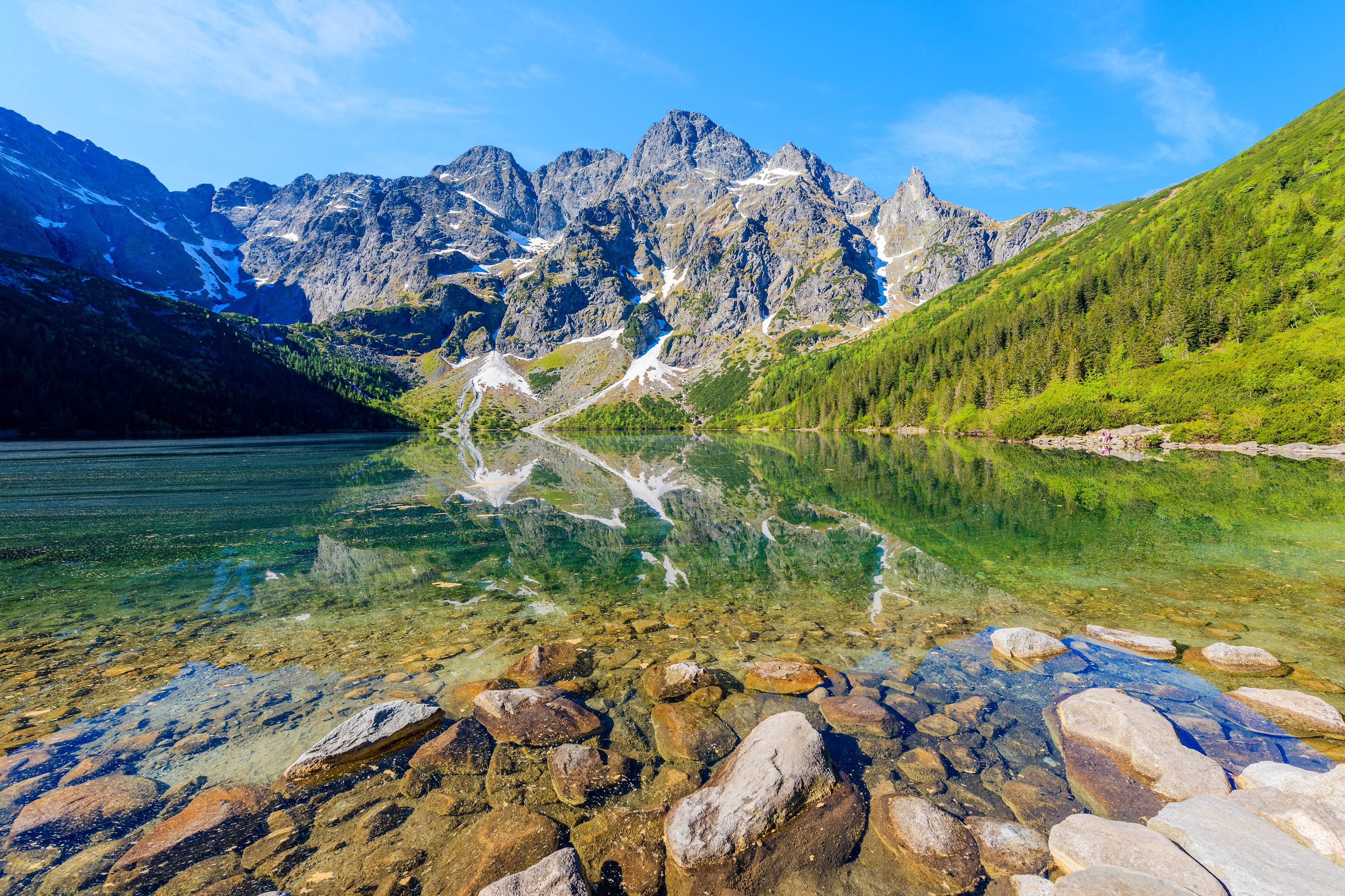 Morskie Oko lake in Tatra Mountains, Poland HD Wallpaper
