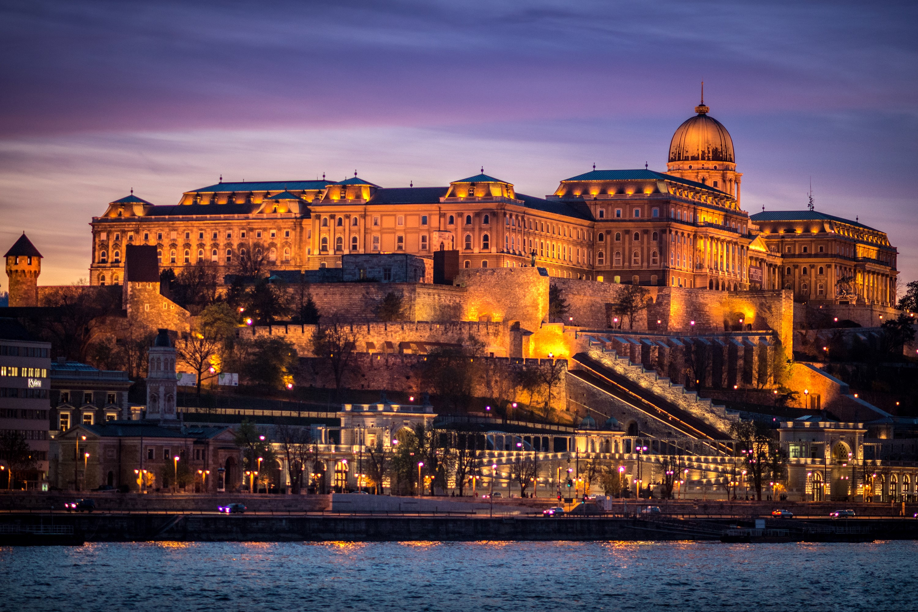 Buda Castle In Budapest Hungary At Night Hd Wallpaper Rare Gallery