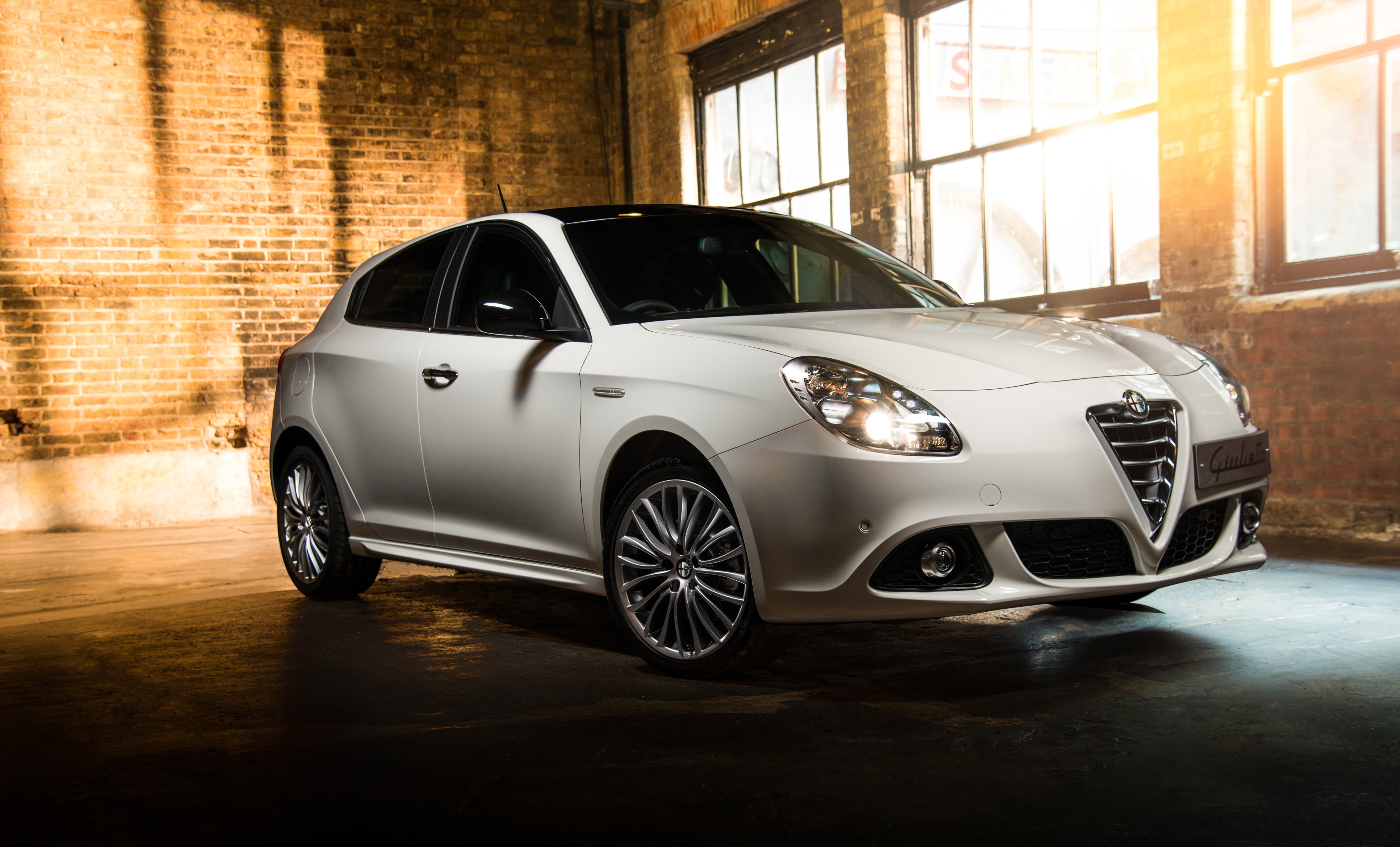 White Alfa Romeo Giulietta 4K HD Wallpaper