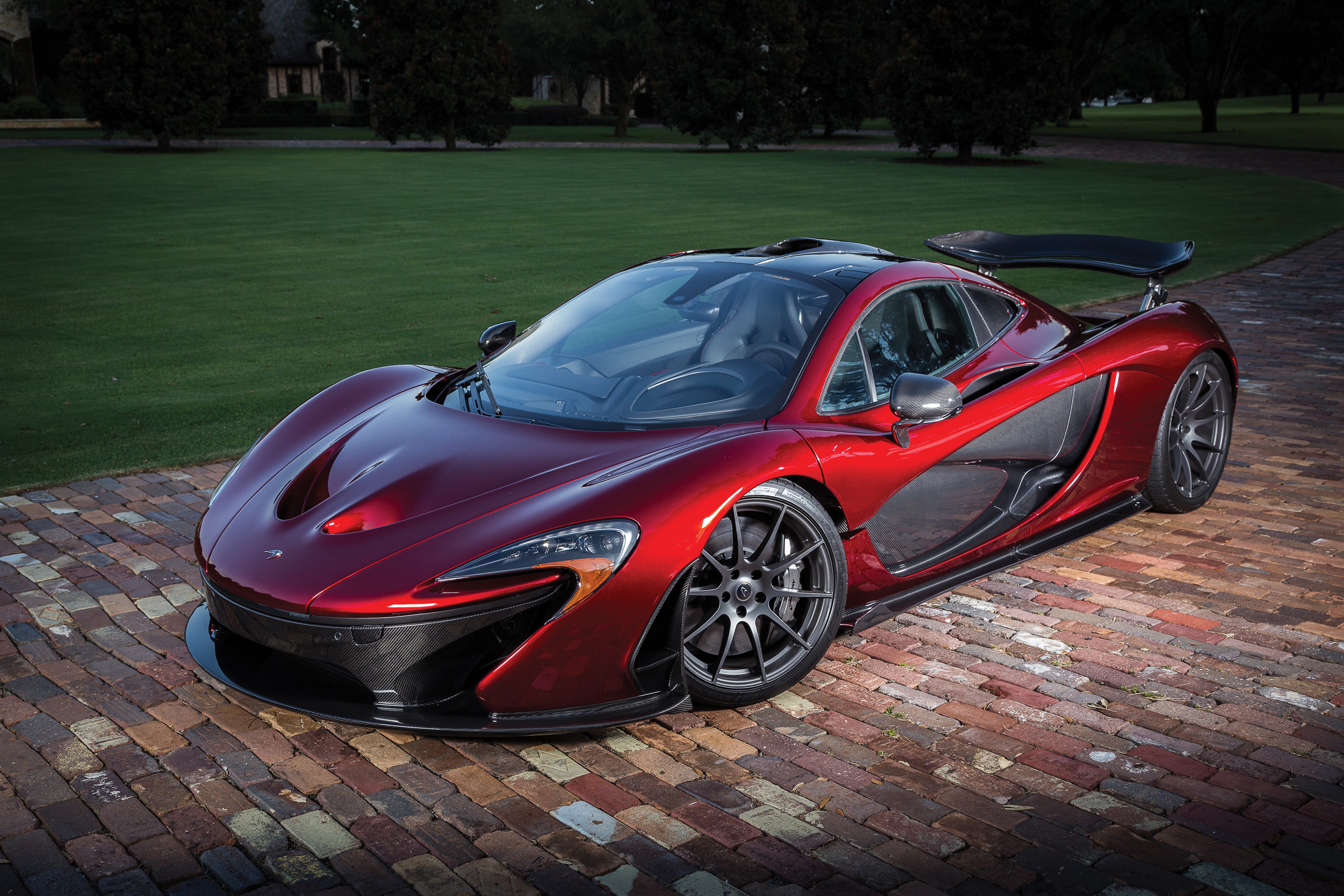 McLaren P1 in wine color HD Wallpaper