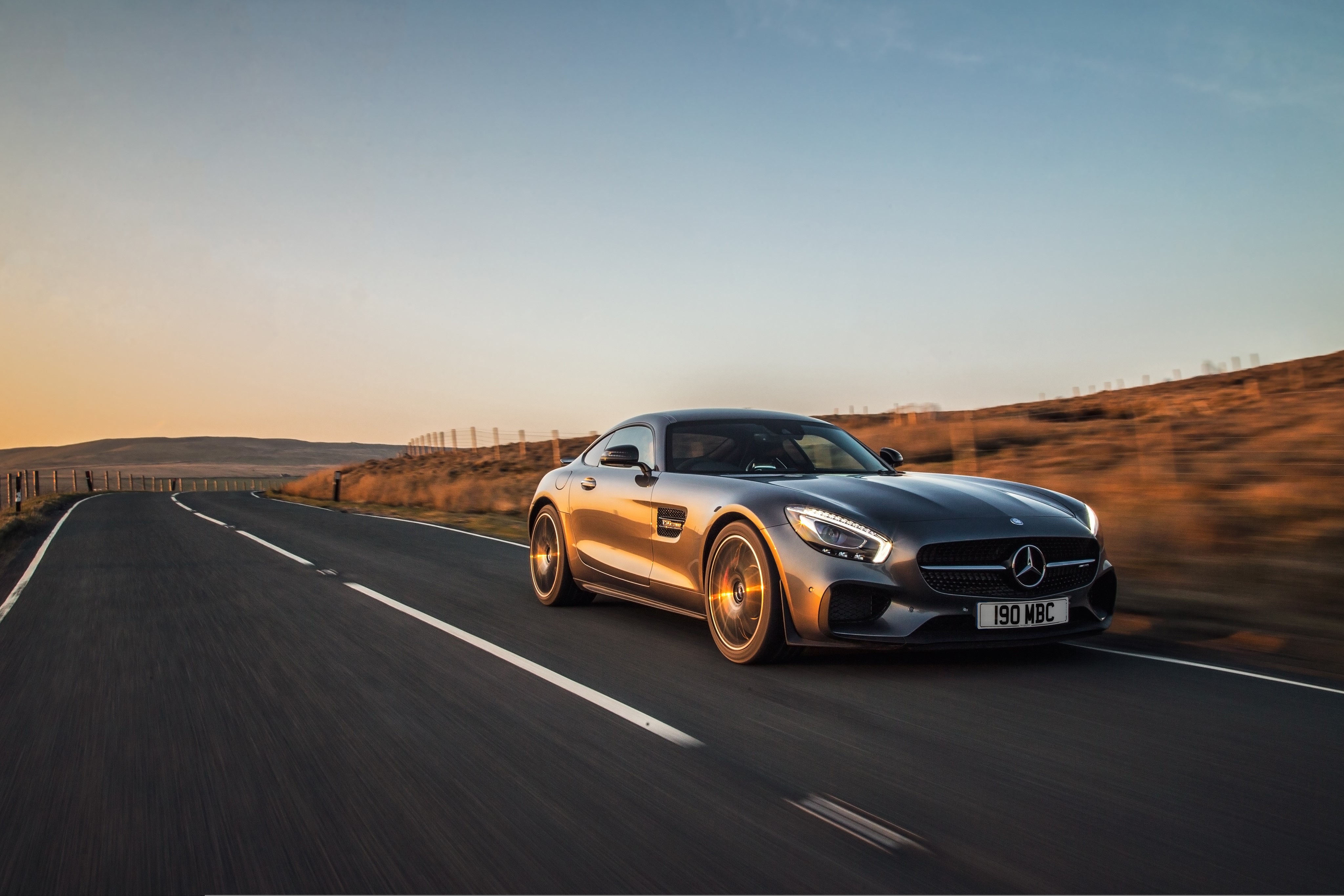 2015 Mercedes-Benz AMG GT S Edition 1 on a Road HD Wallpaper