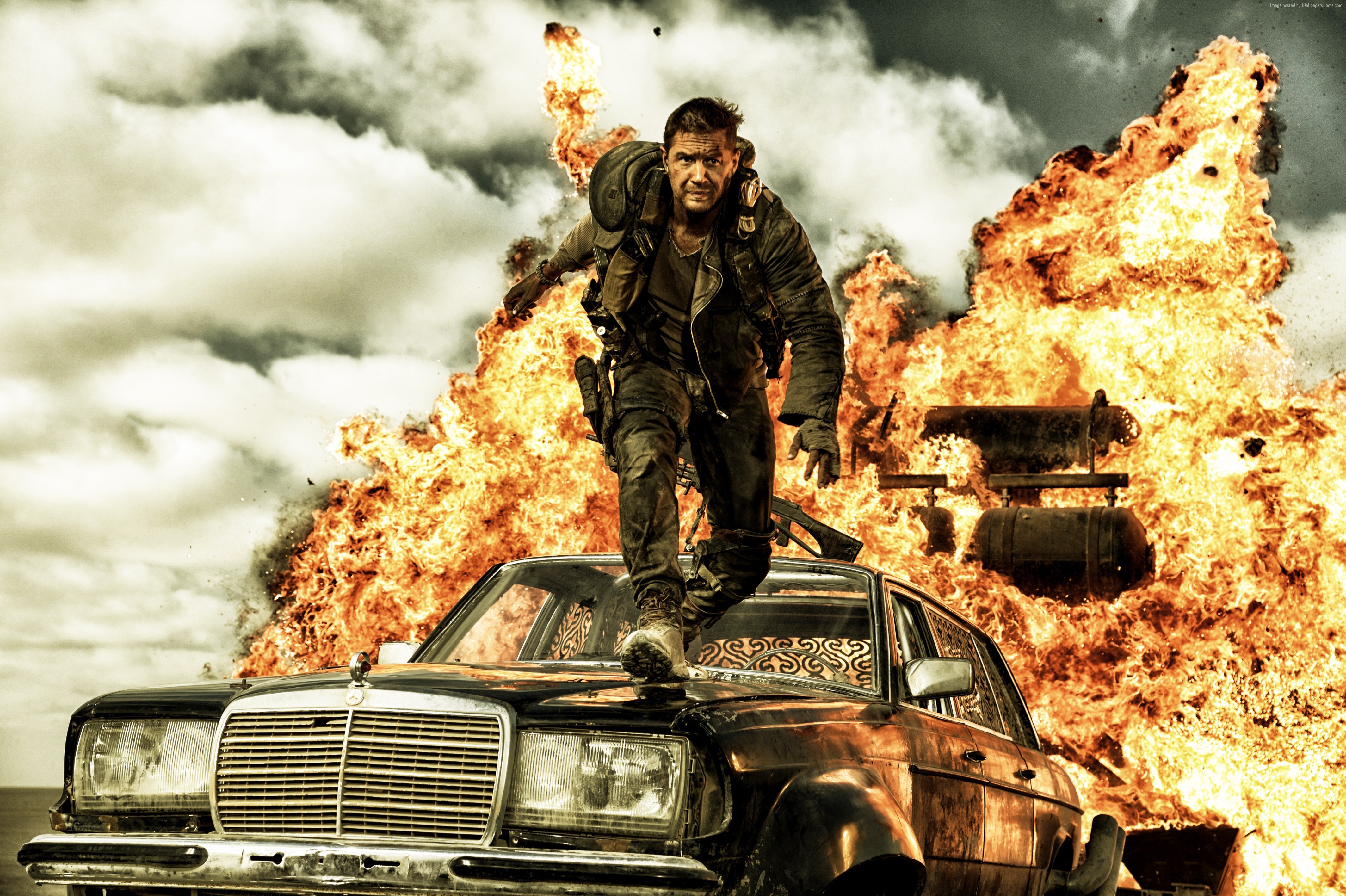 4K Mad Max: Fury Road Tom Hardy Explosion HD Wallpaper