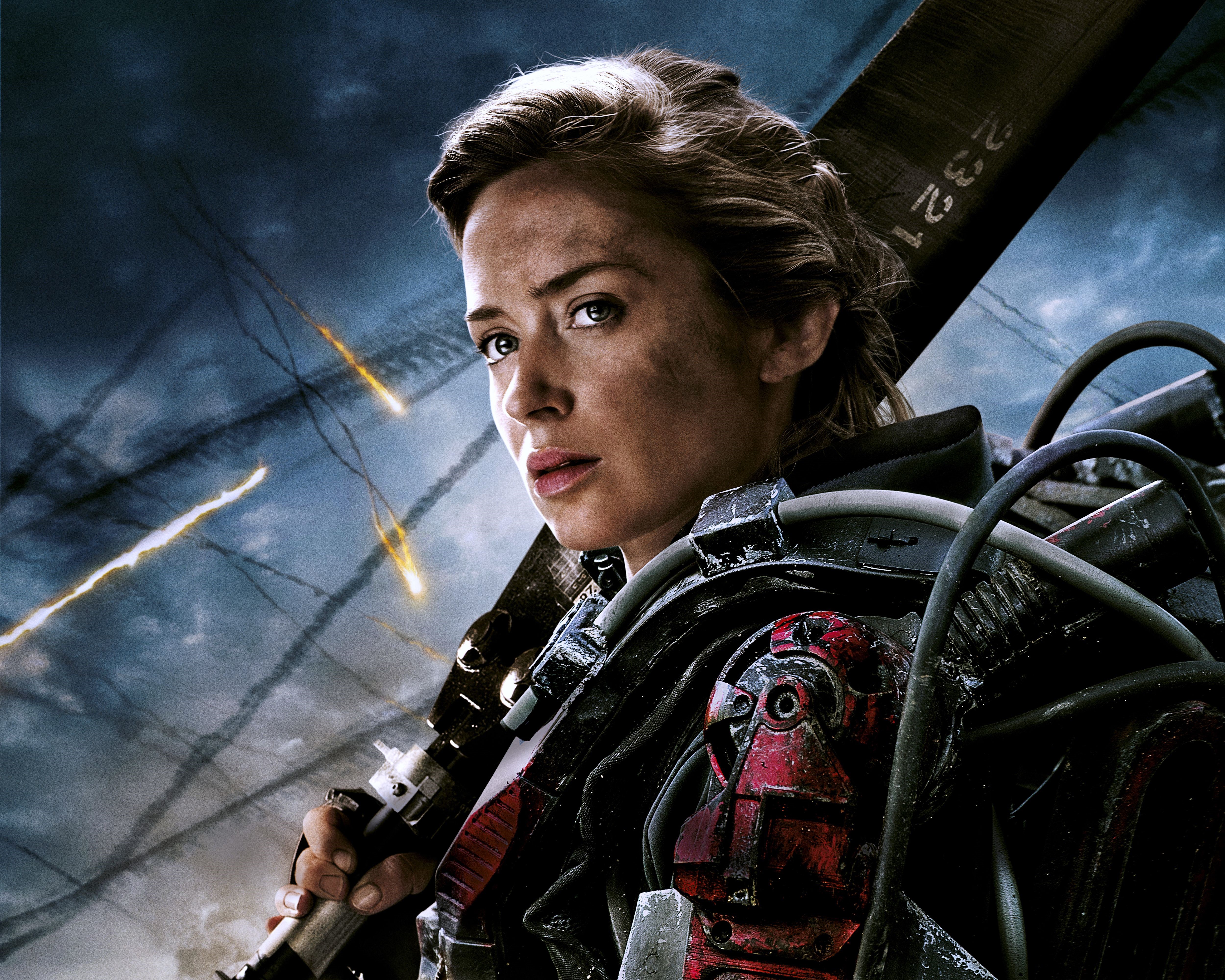 Emily Blunt as Rita Vrataski in Edge of Tomorrow HD Wallpaper