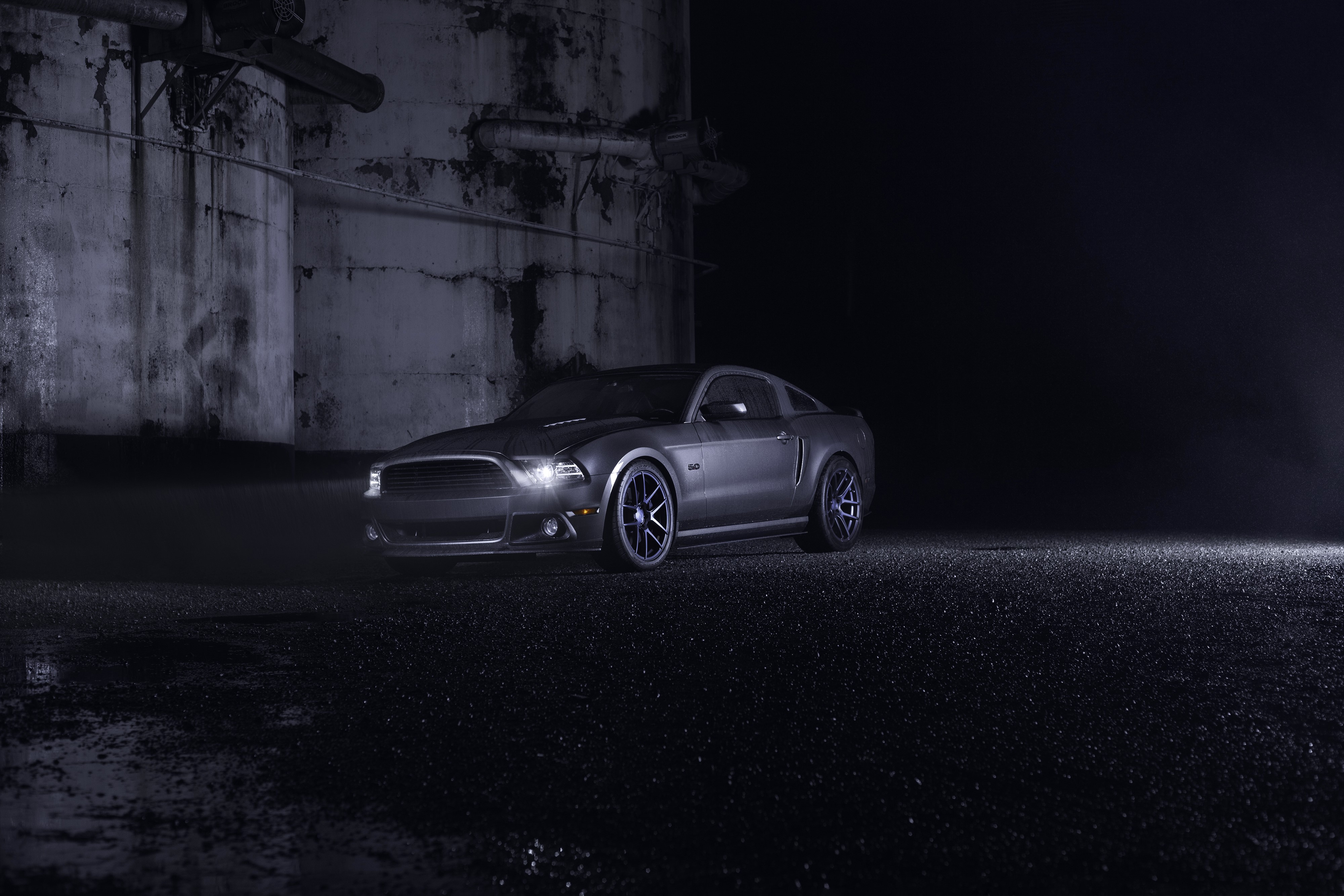 Ford Mustang with Velgen wheels HD Wallpaper