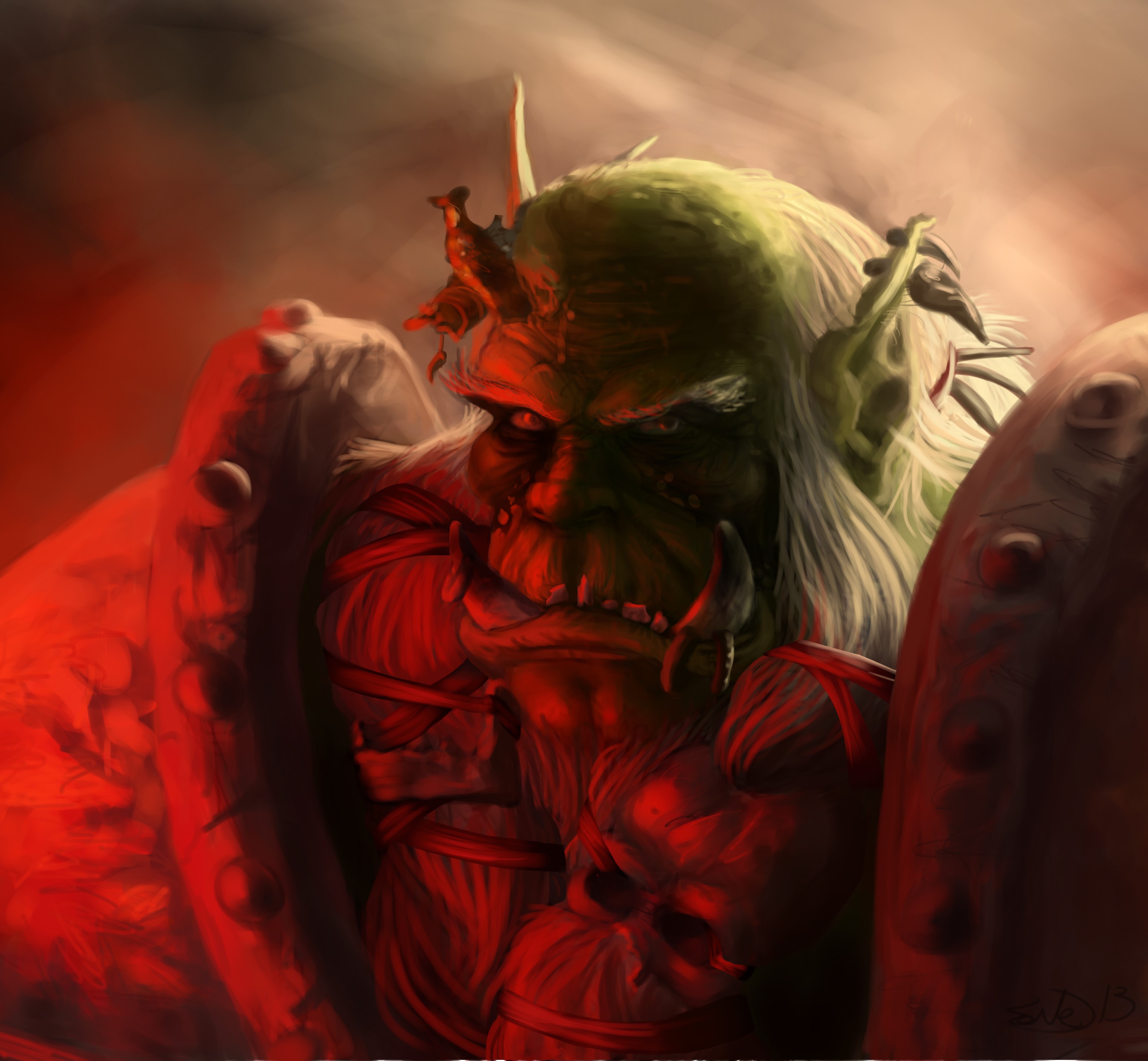 Orc Warrior from World of WarCraft HD Wallpaper