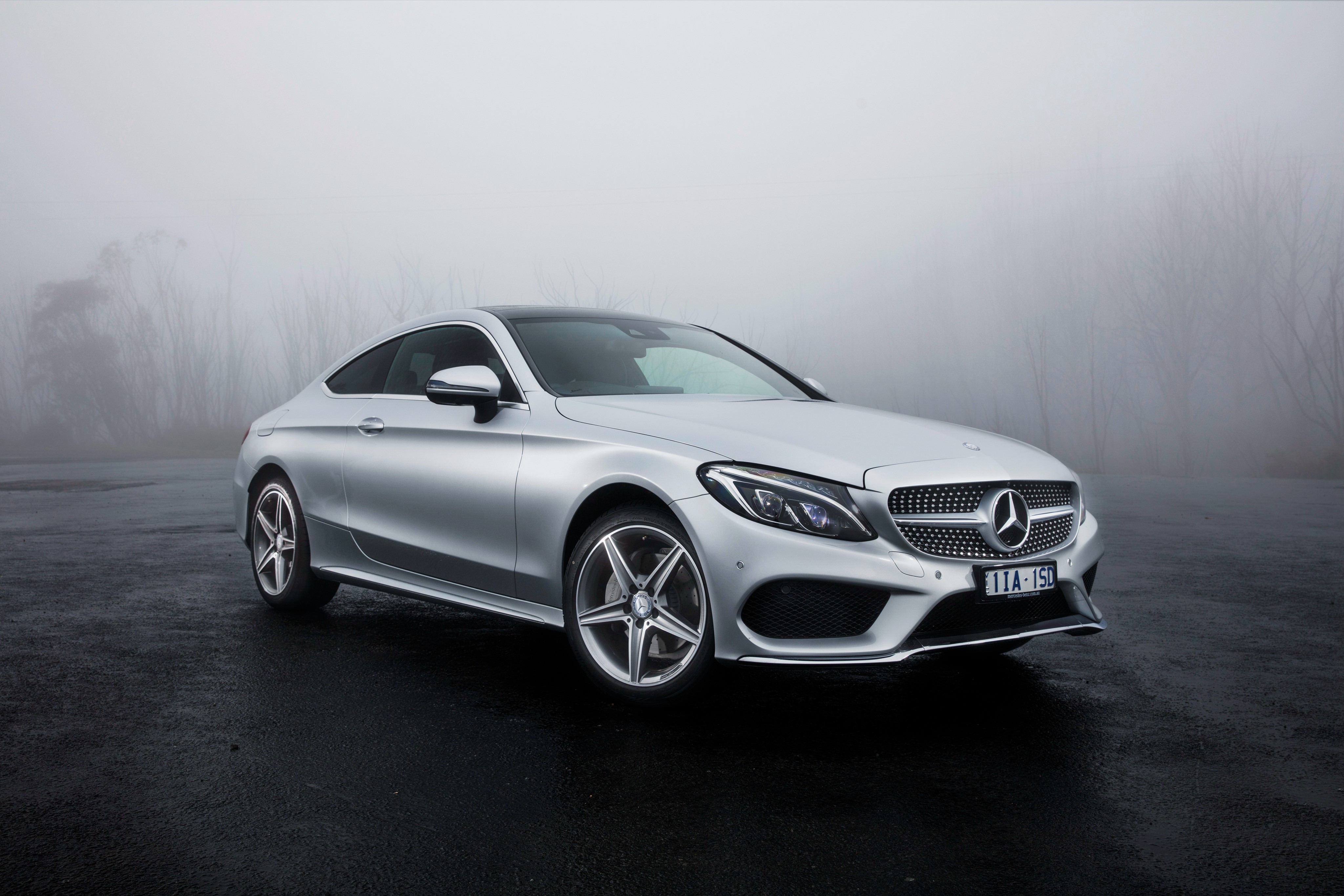 4K Mercedes-Benz C-Class Coupe C205 HD Wallpaper
