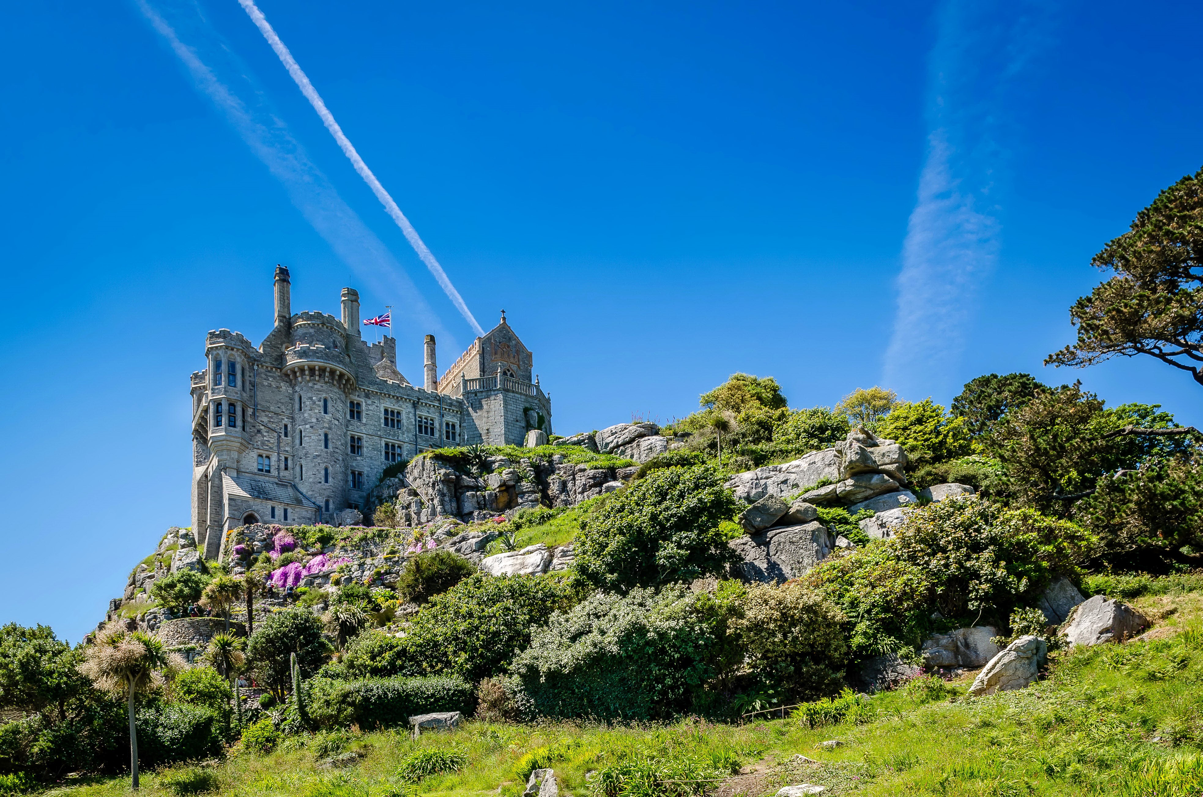 St Michael's Mount Castle in England HD Wallpaper