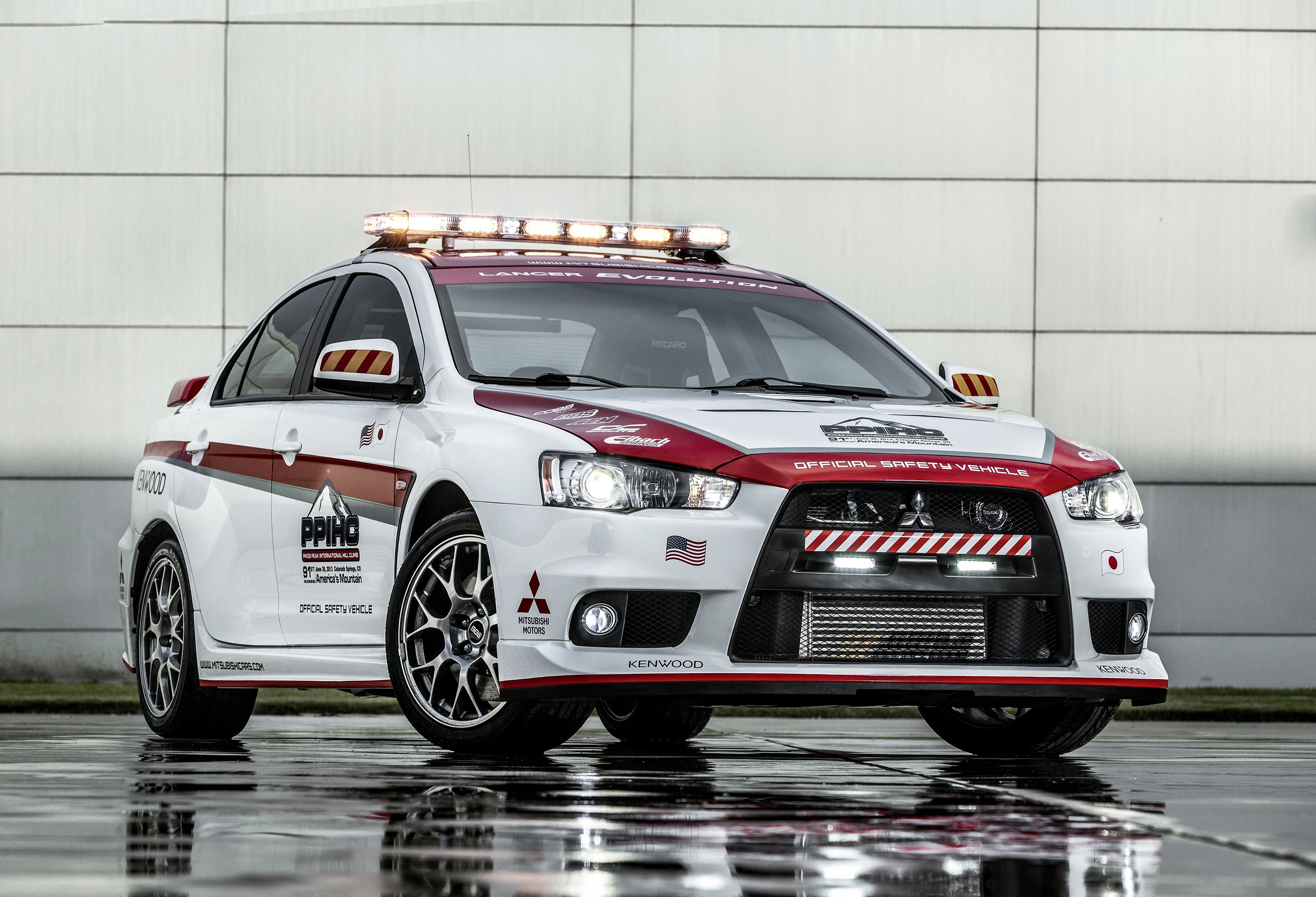 4K Lancer Evolution Safety Car by Mitsubishi HD Wallpaper