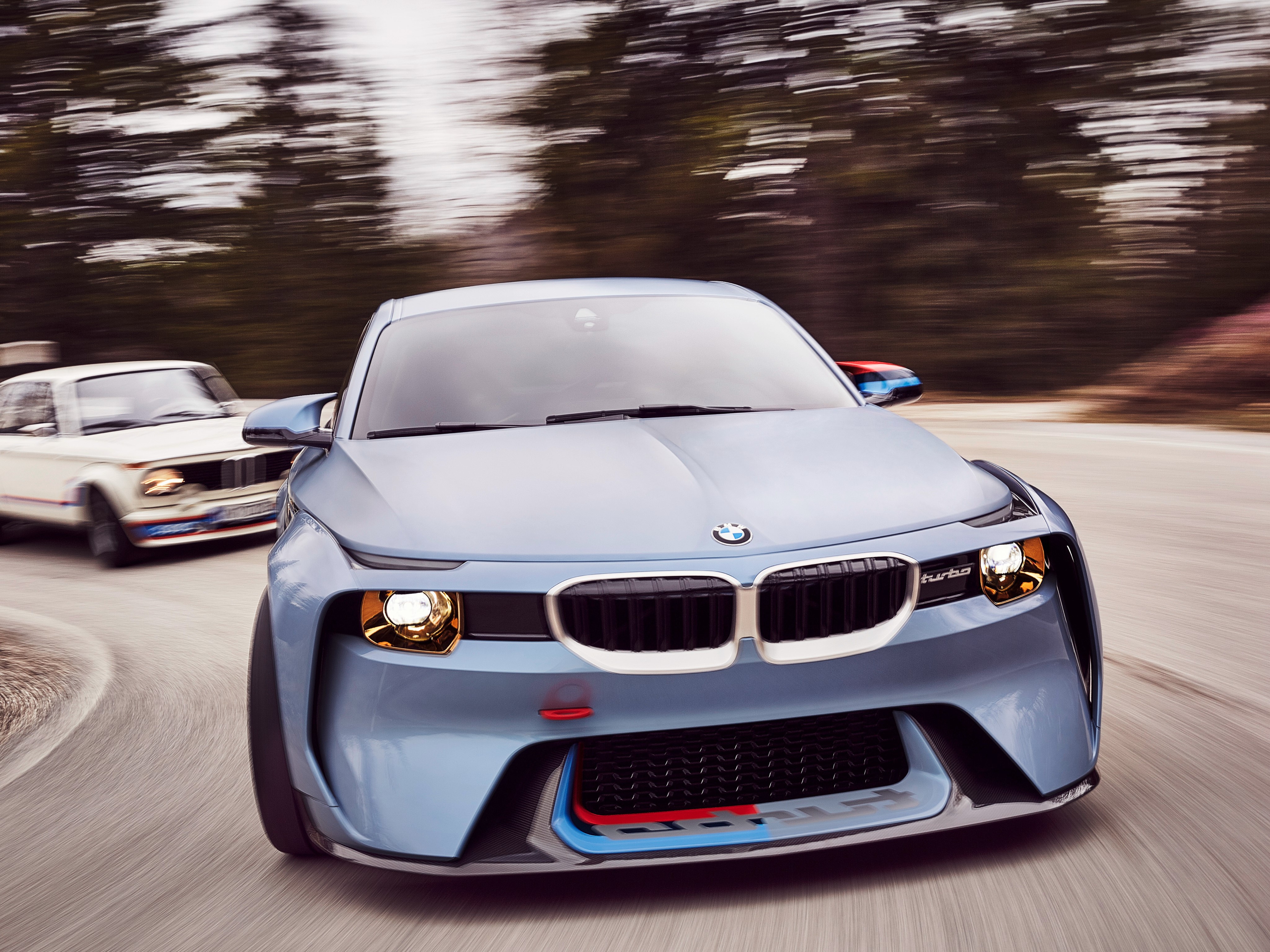 BMW 2002 Hommage Concept Car in Motion HD Wallpaper