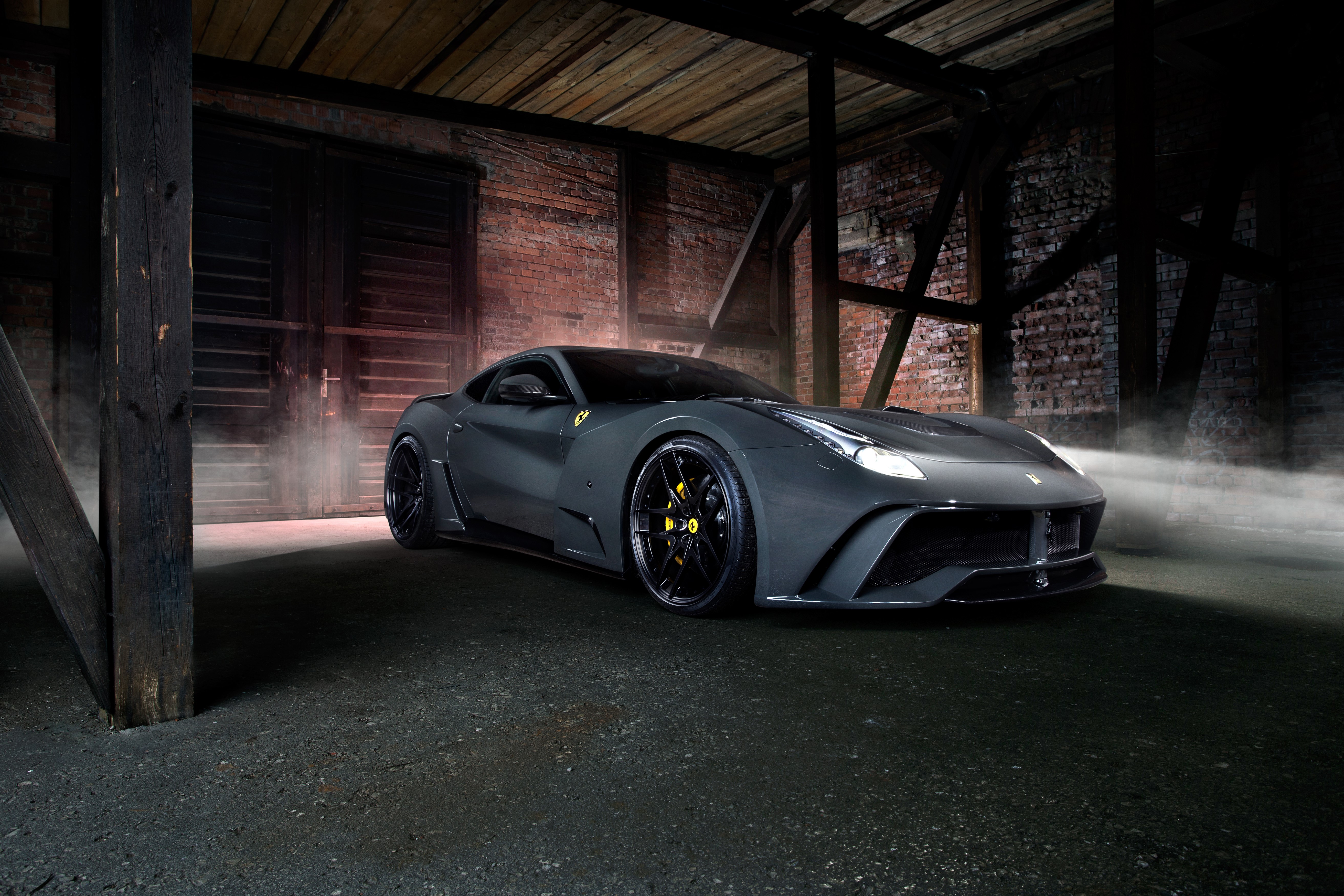Grey Ferrari F12 Novitec Rosso N-Largo S HD Wallpaper