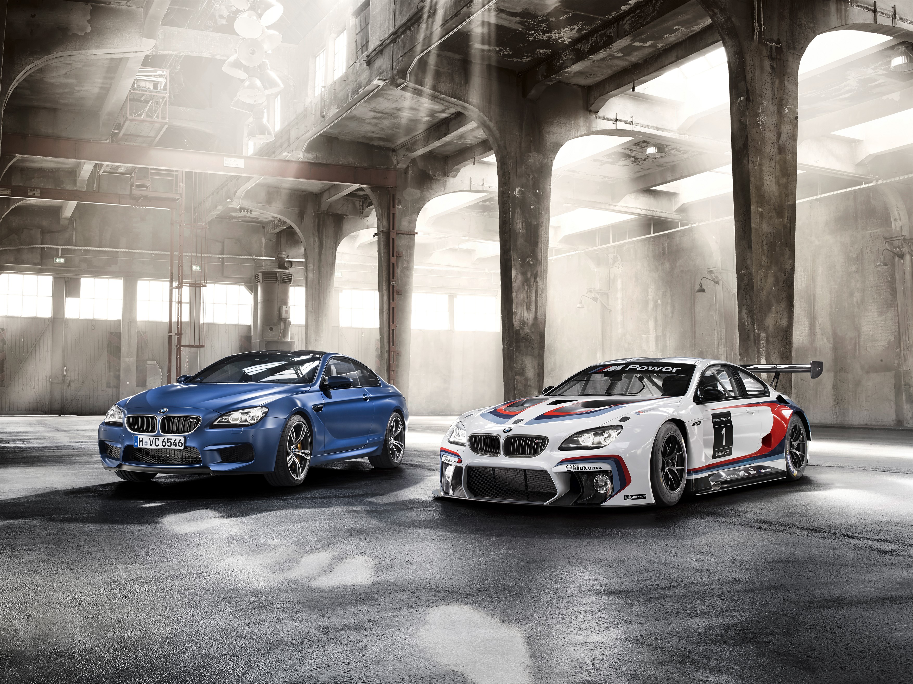 Two BMW M6 F13 Coupe Cars in Warehouse HD Wallpaper