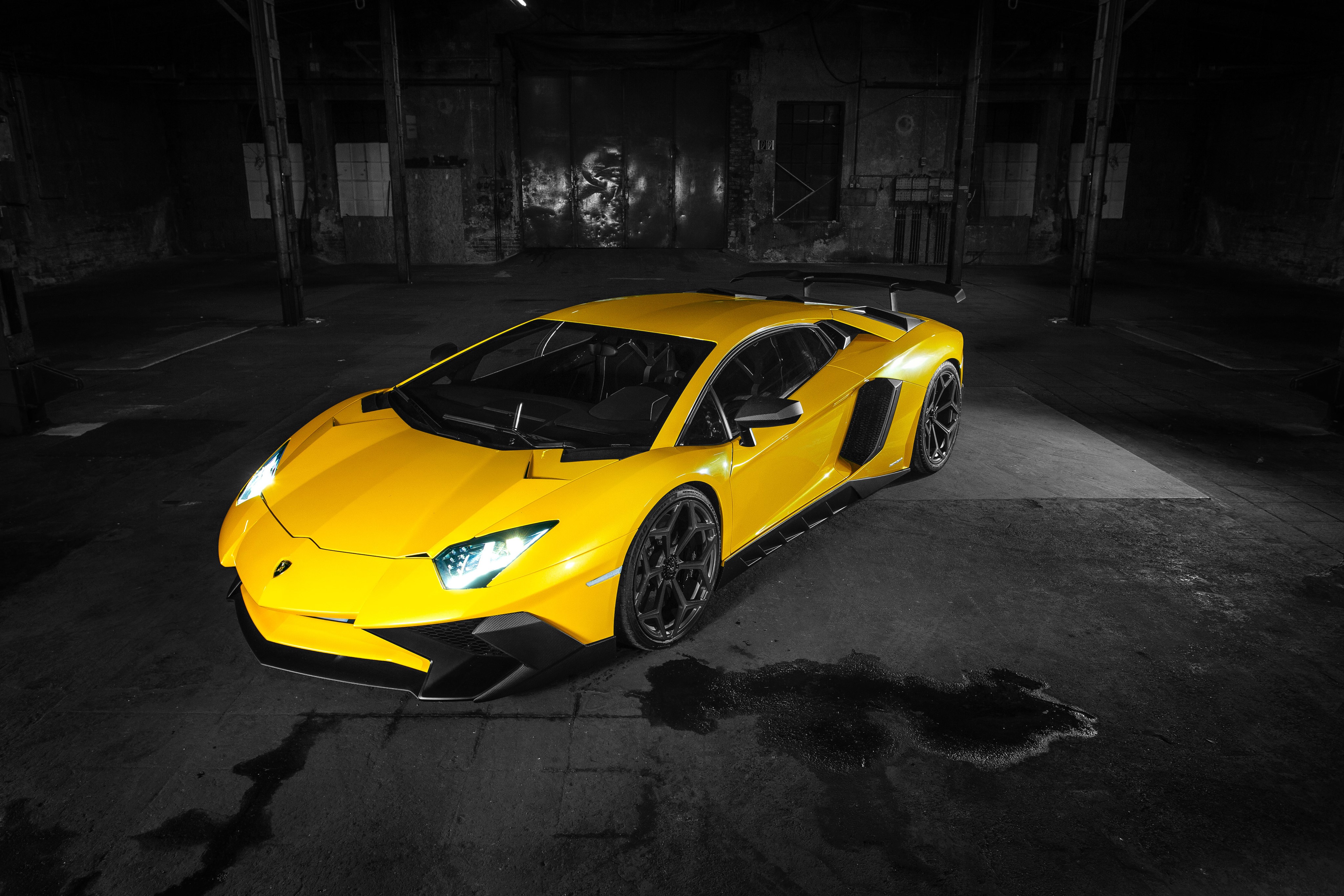 Yellow Novitec Torado Aventador LP 750-4 Lamborghini HD Wallpaper