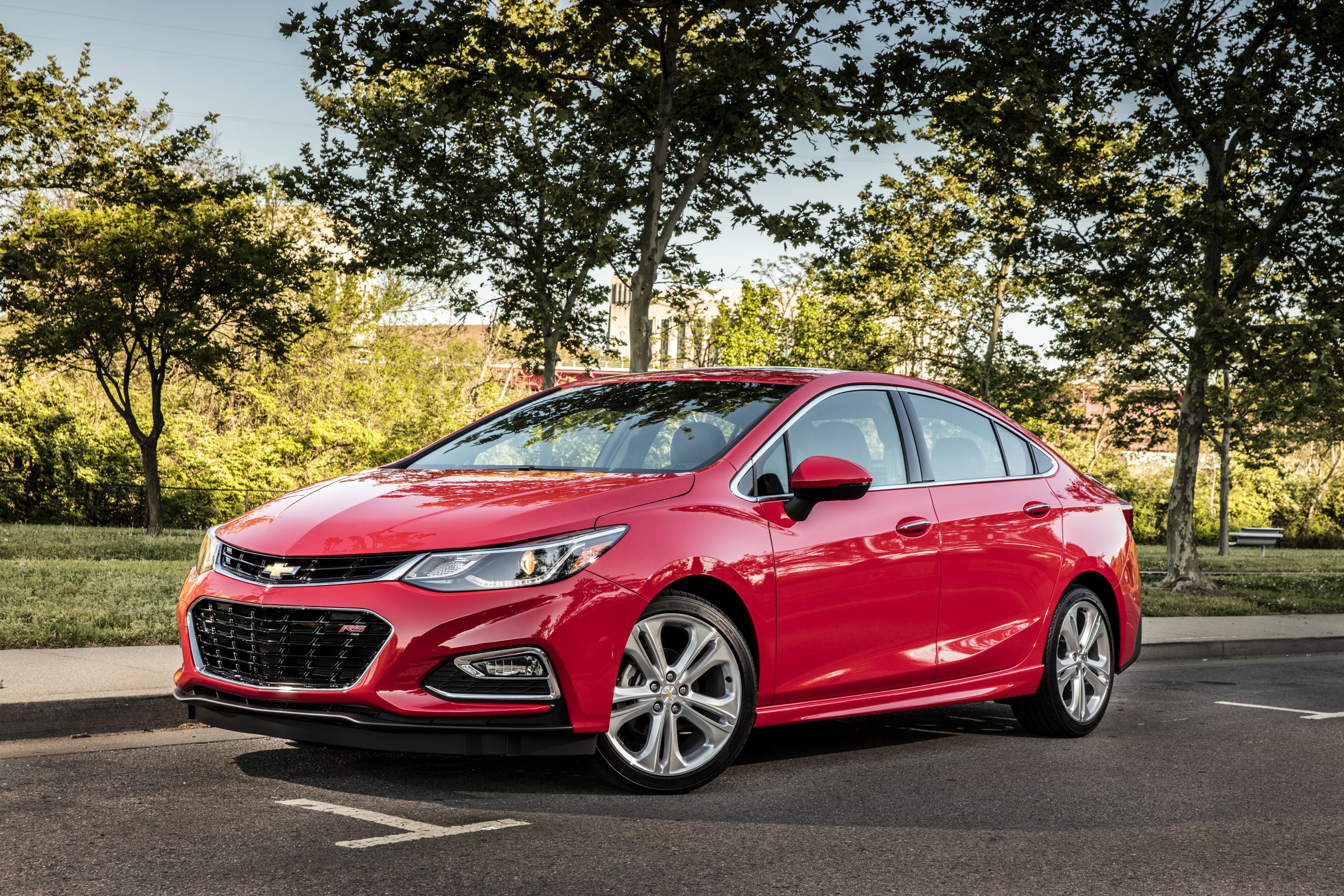 Red 2016 Chevrolet Cruze Premier RS sedan HD Wallpaper