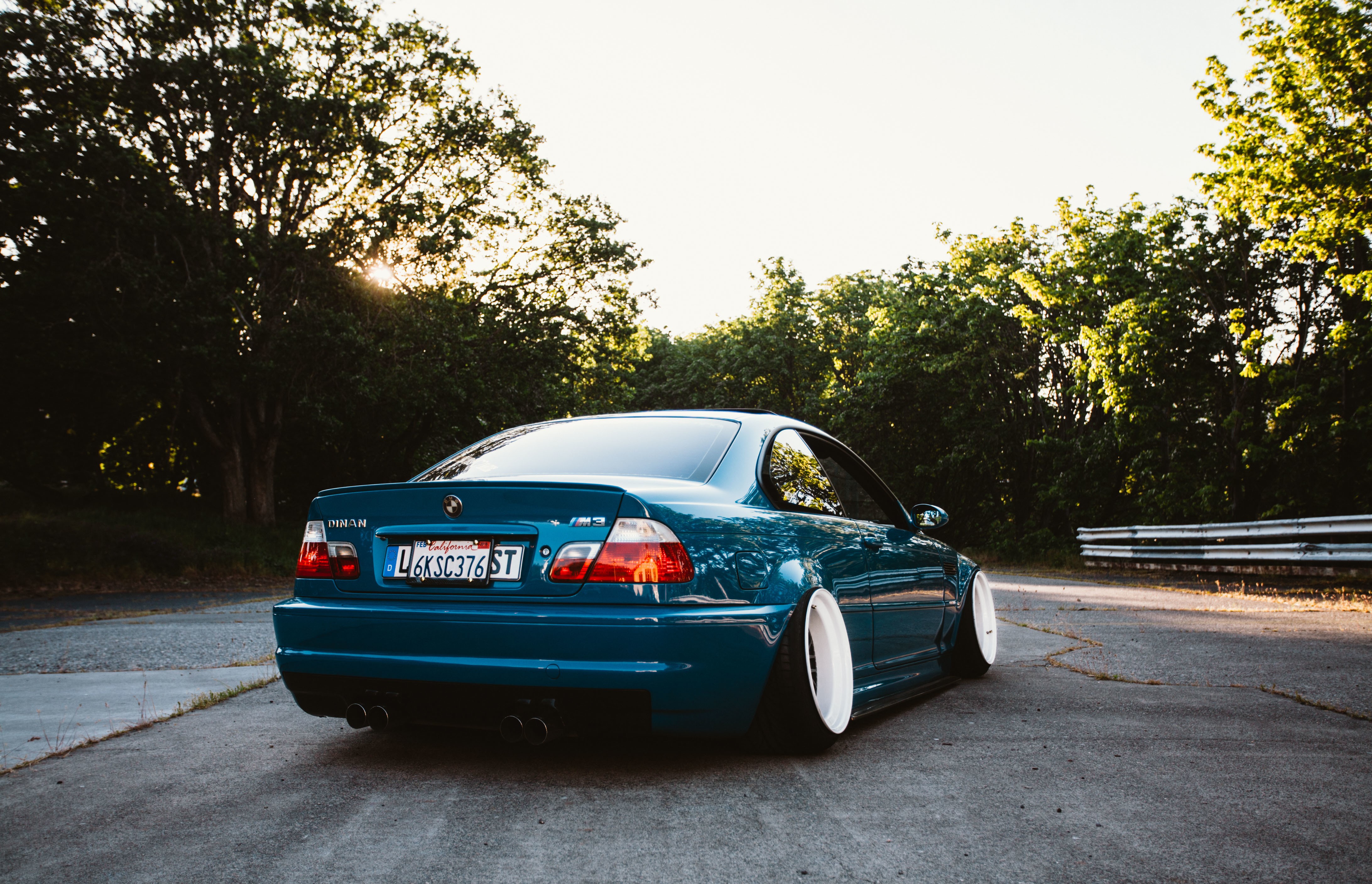 4K BMW M3 E46 Back View HD Wallpaper
