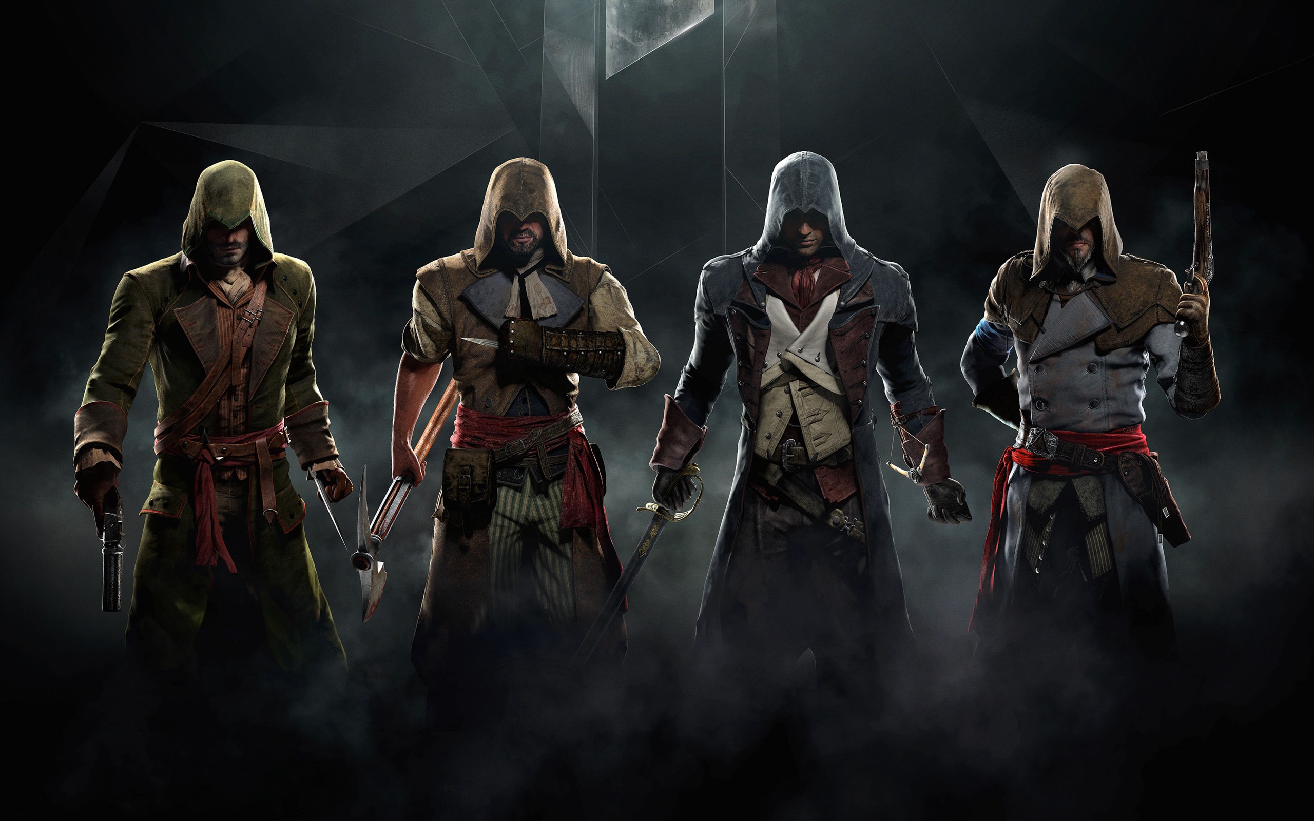 Four Assassins from Assassin's Creed Unity HD Wallpaper