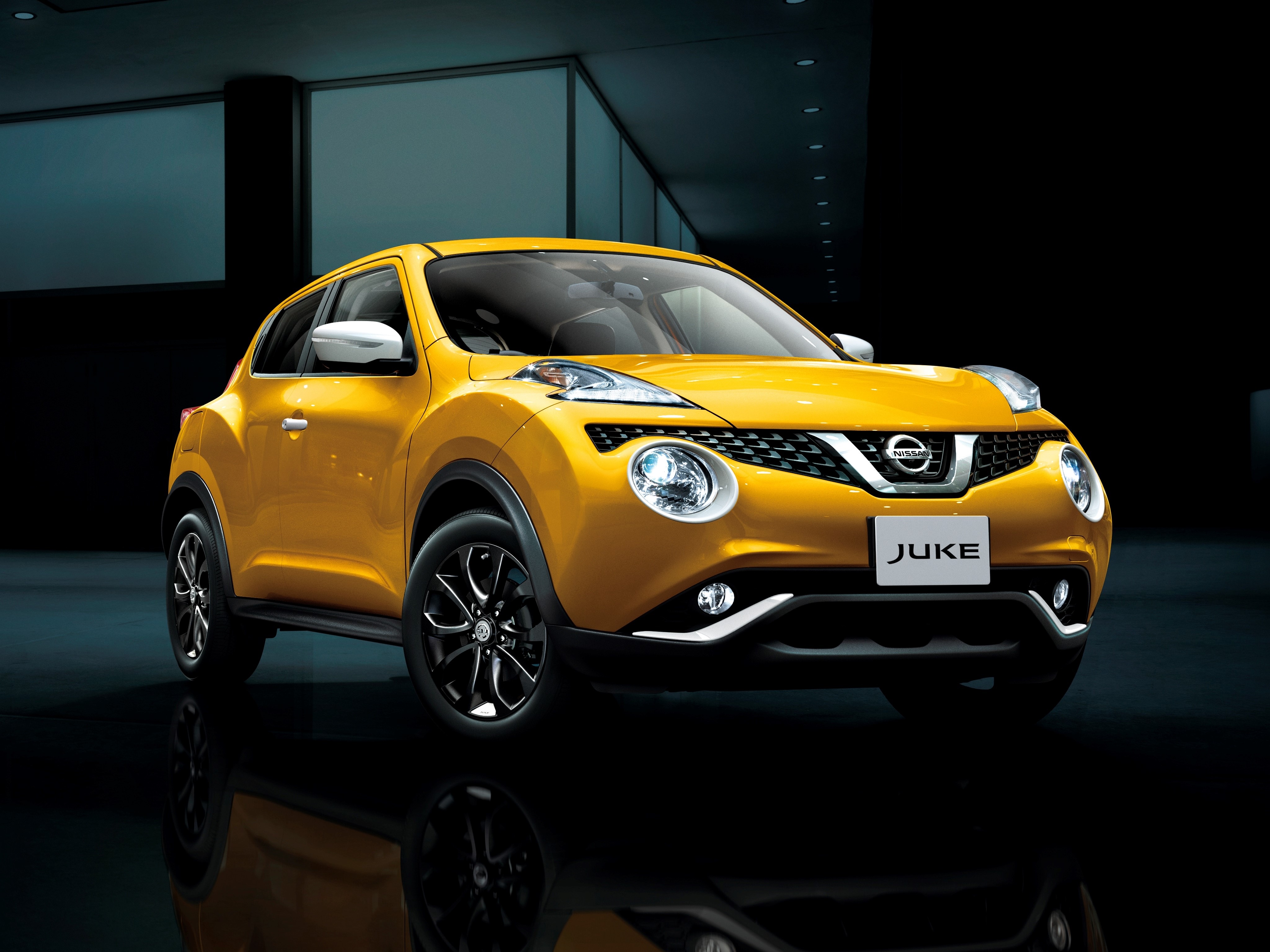 Yellow Nissan Juke 2014 JP-spec YF15 HD Wallpaper