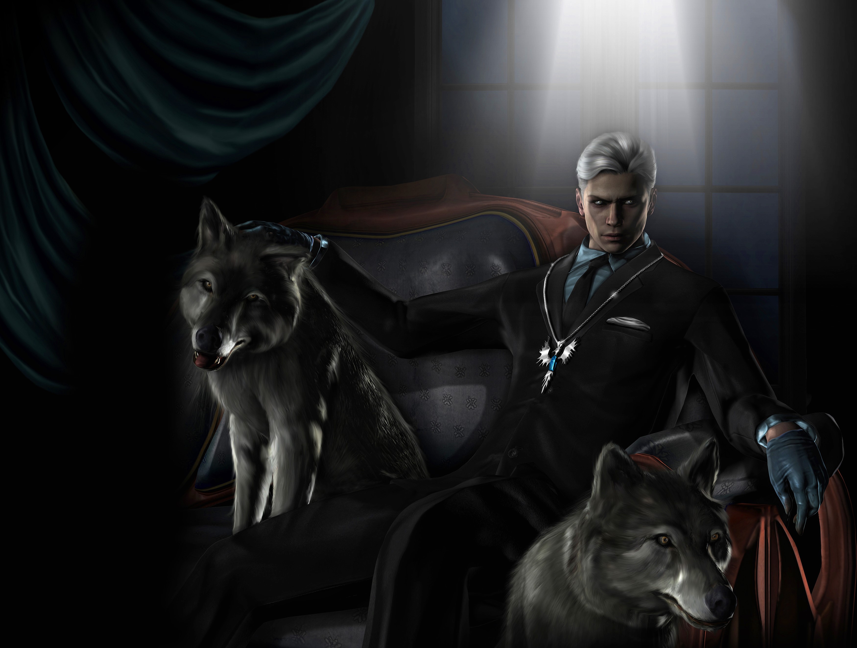Man with wolves from Devil May Cry HD Wallpaper
