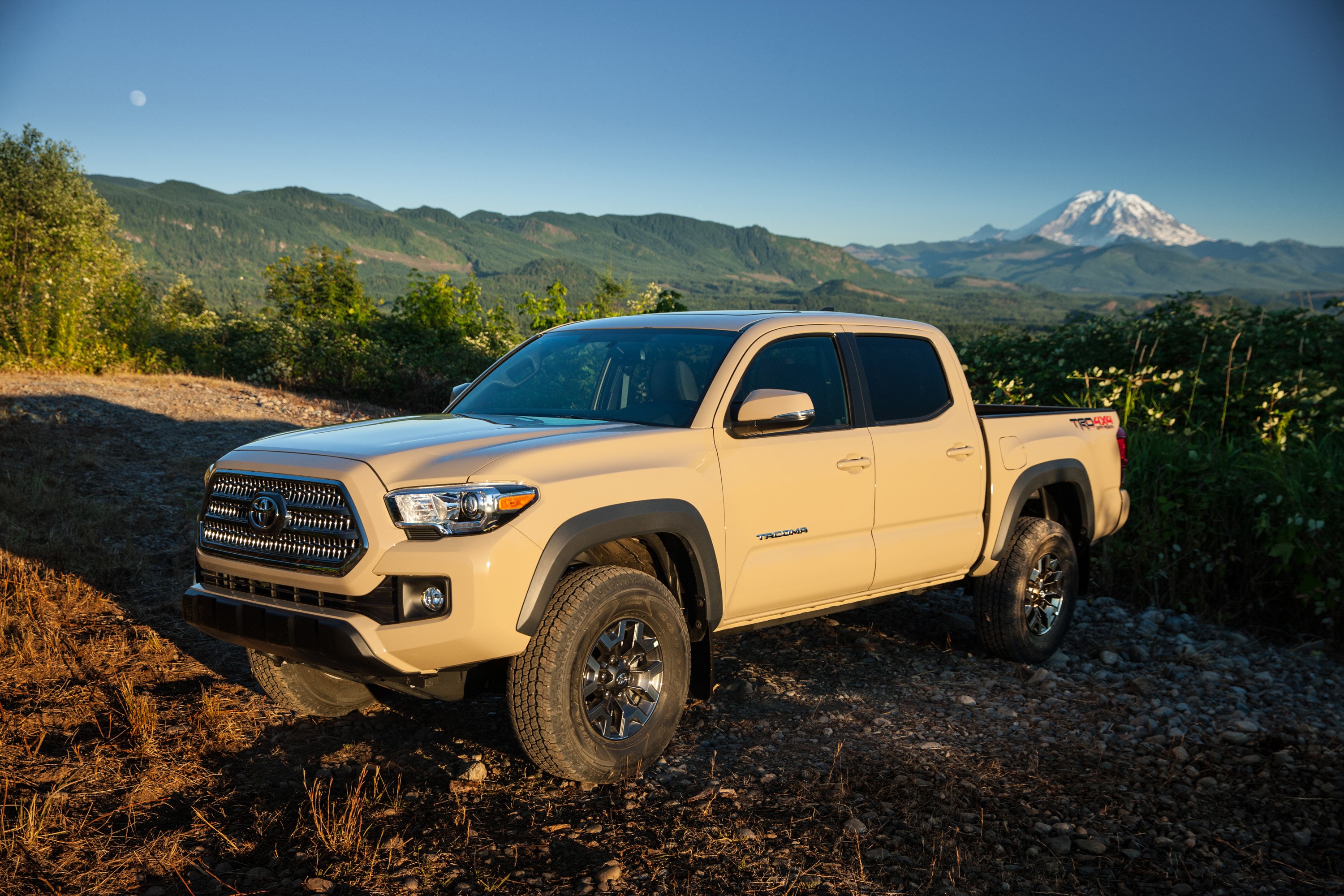 Tan Toyota Tacoma TRD Off Road Truck HD Wallpaper