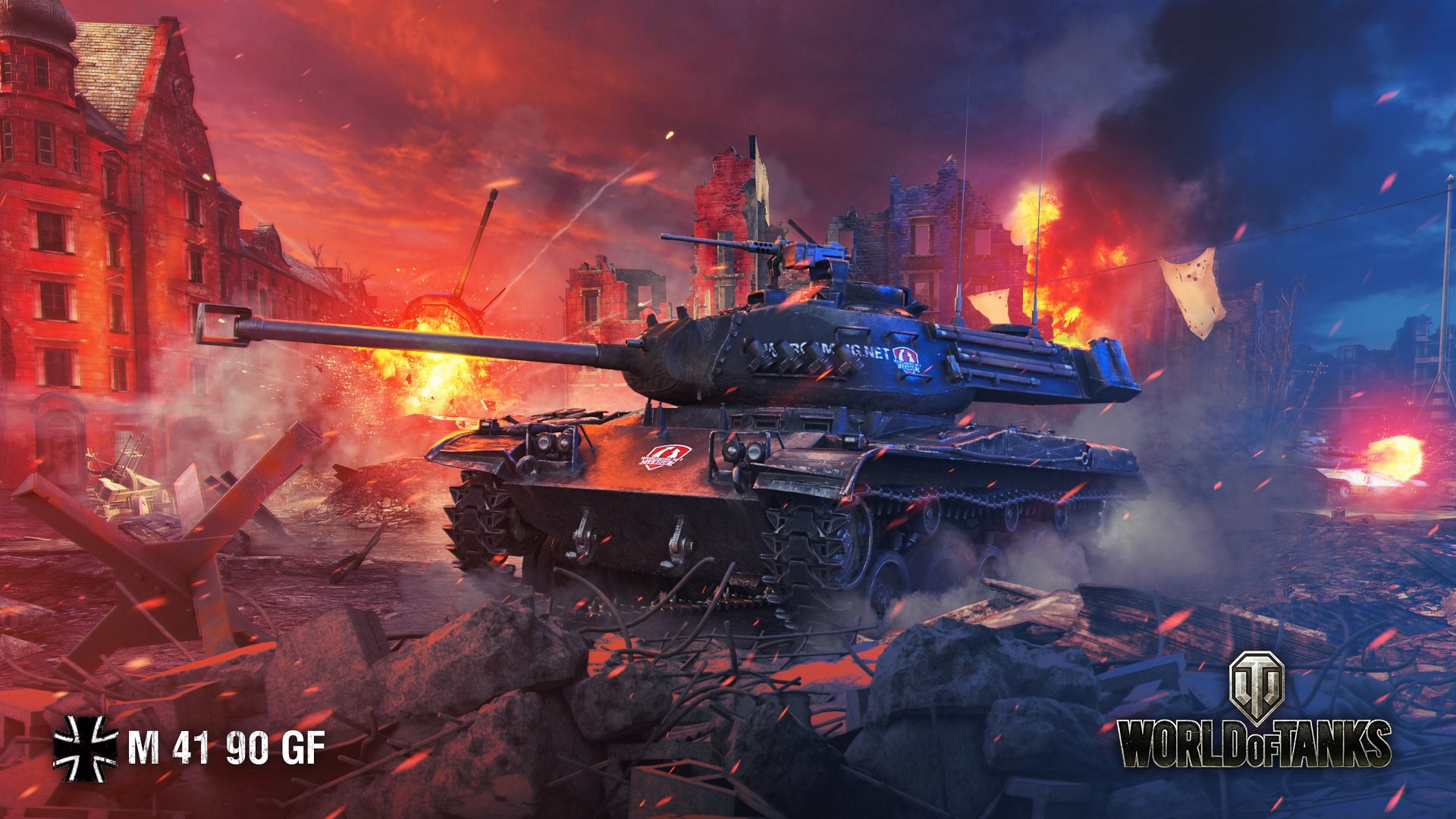M 41 90 GF tank from World of Tanks HD Wallpaper