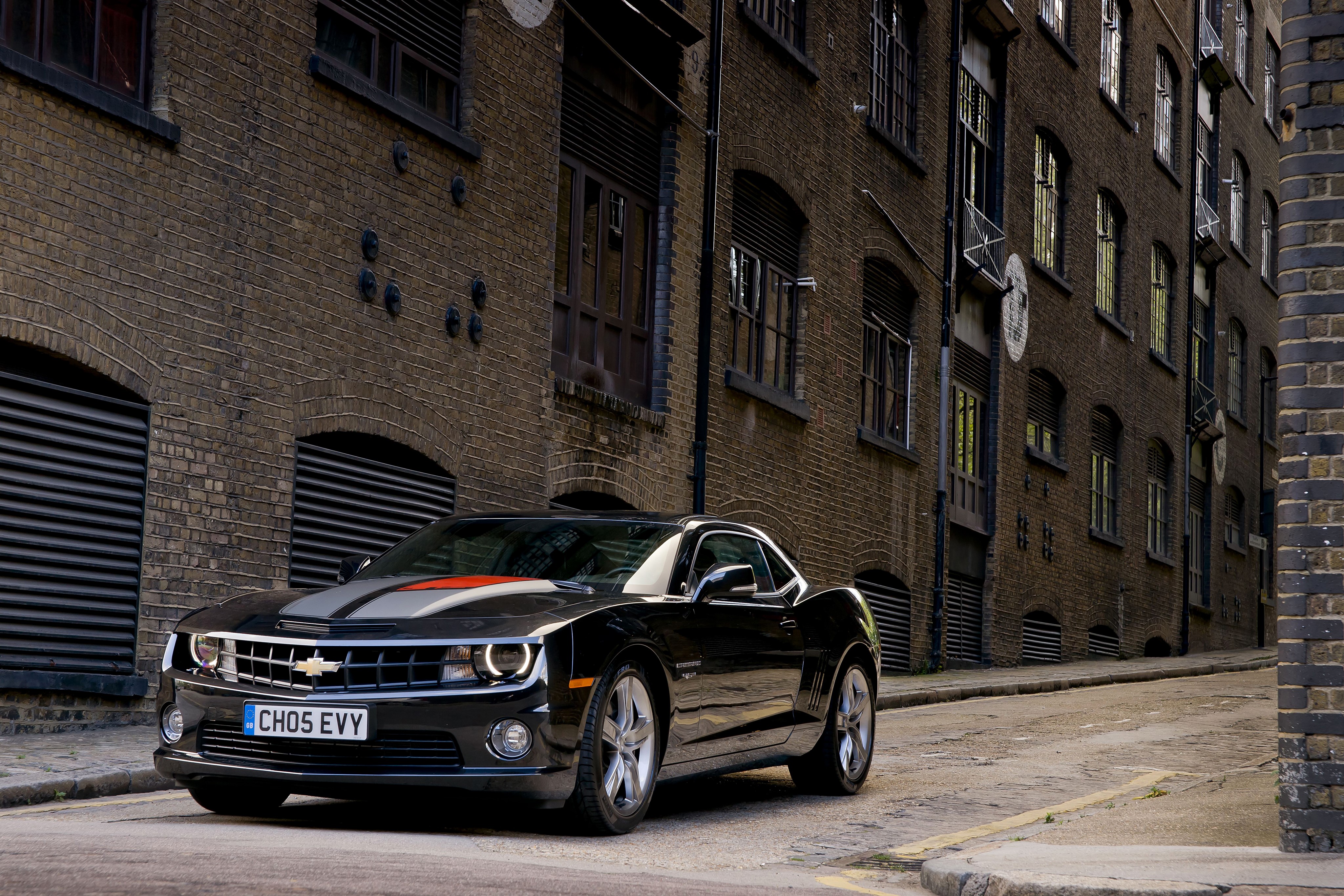 Black 2012 Camaro RS 45th Anniversary on Street HD Wallpaper