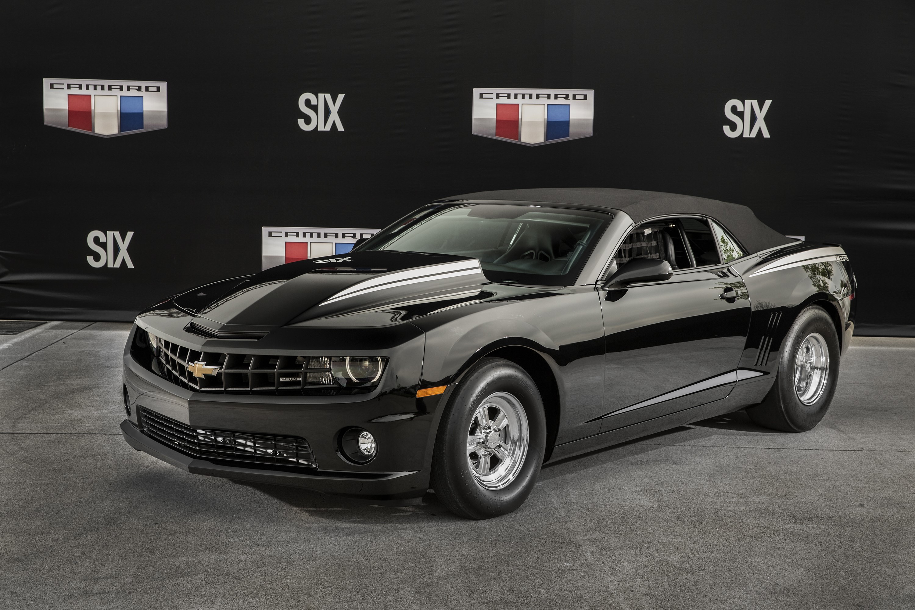 Black 2012 COPO Camaro Convertible HD Wallpaper