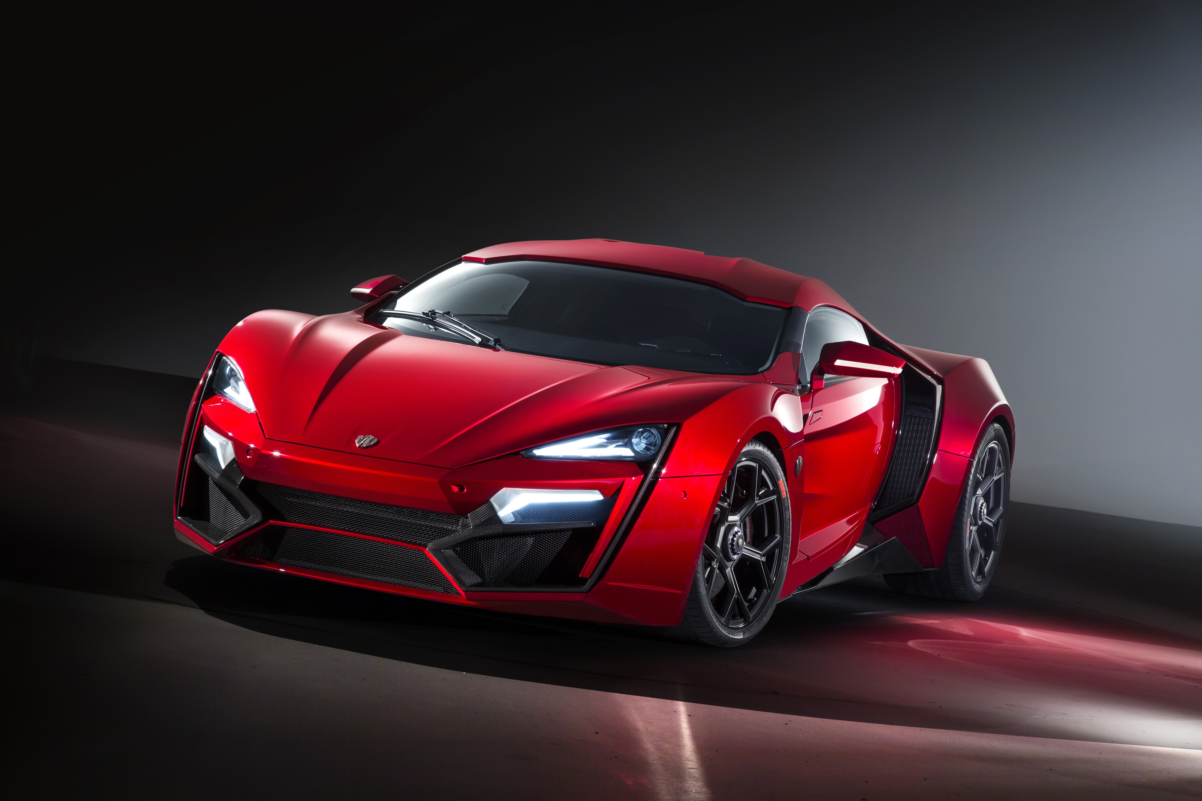 4K Red Lykan HyperSport HD Wallpaper
