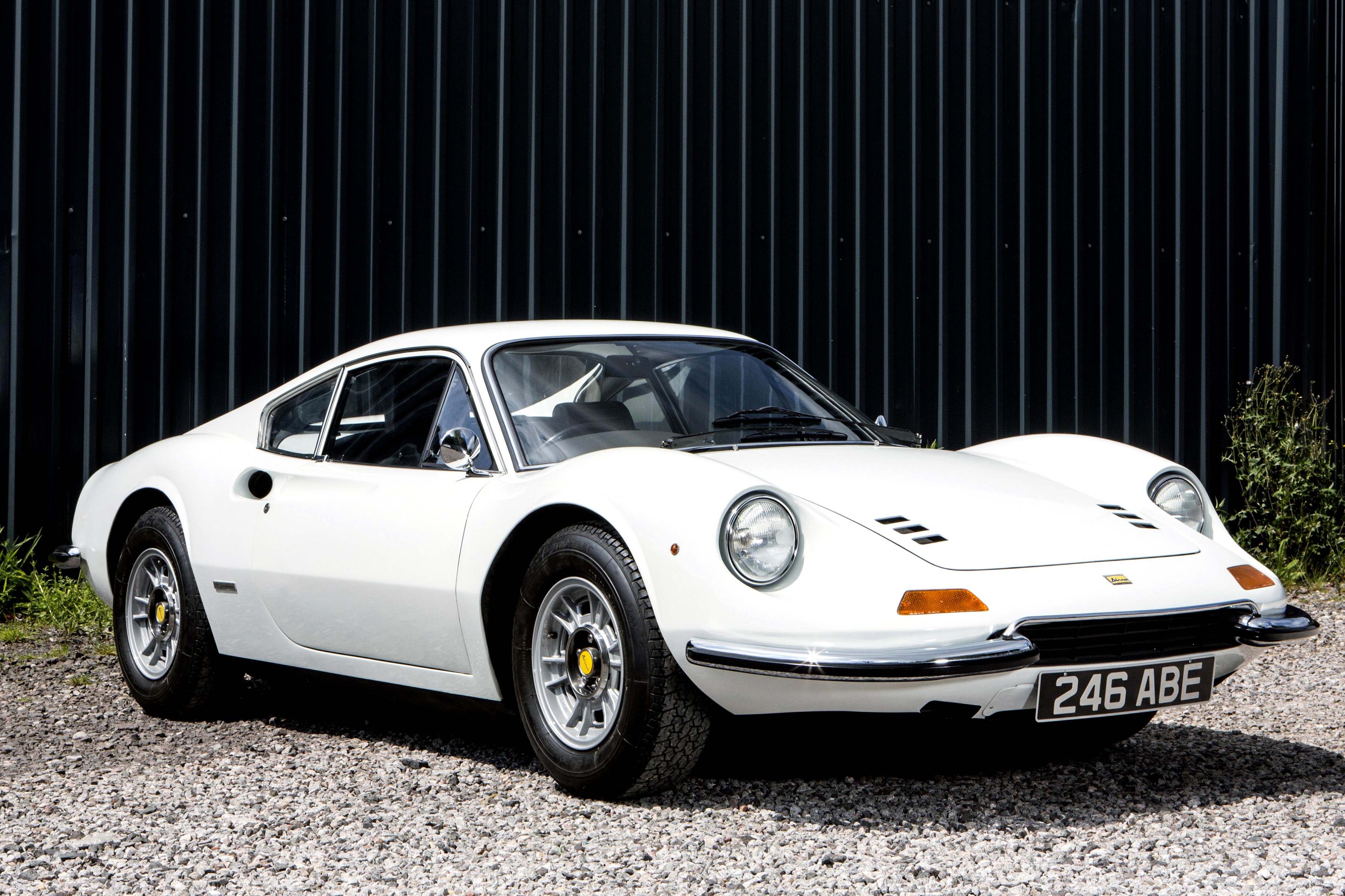 White 1970-71 Dino 246 GT by Pininfarina HD Wallpaper