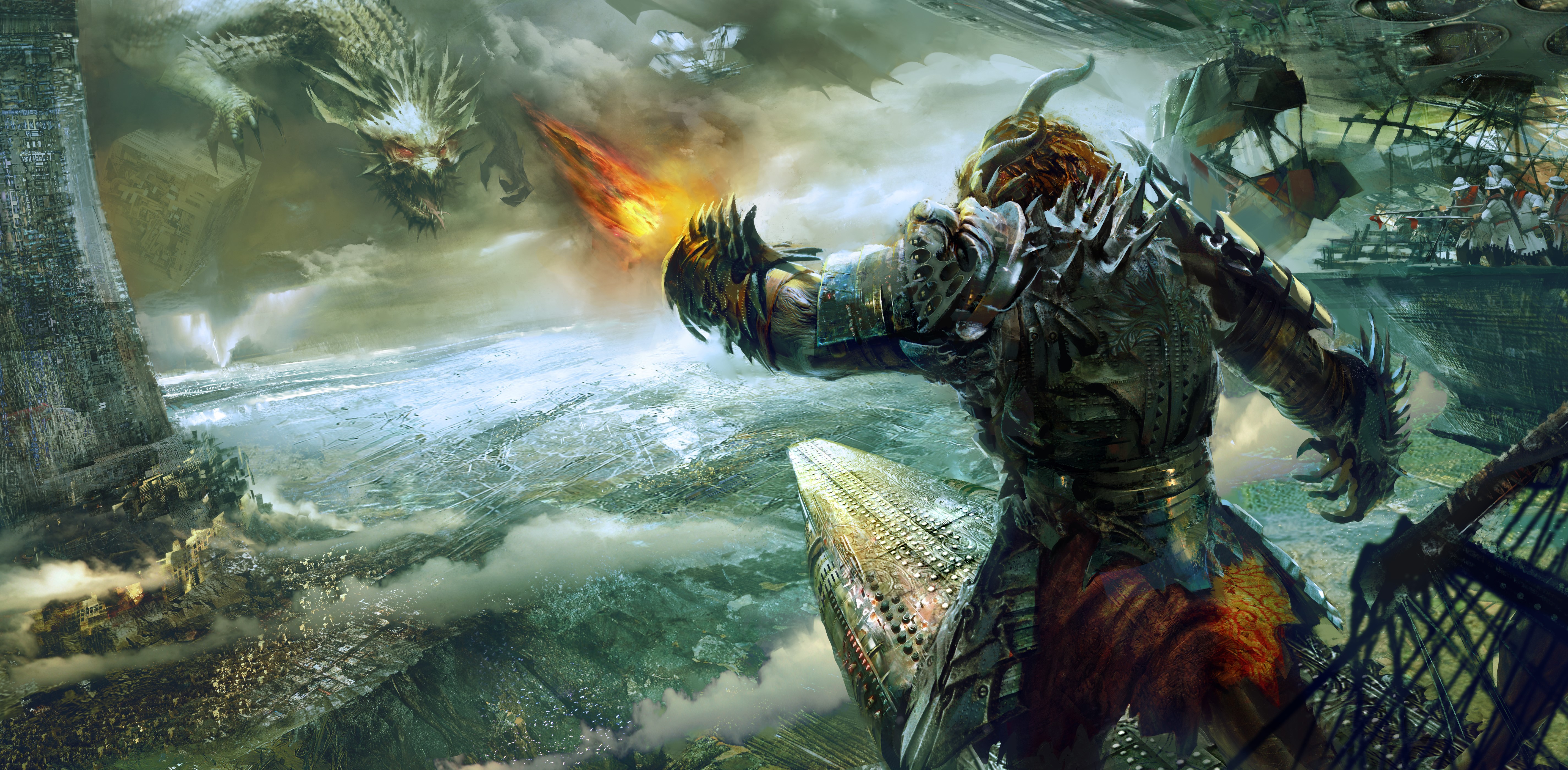 Guild Wars 2 Dragon Battle HD Wallpaper