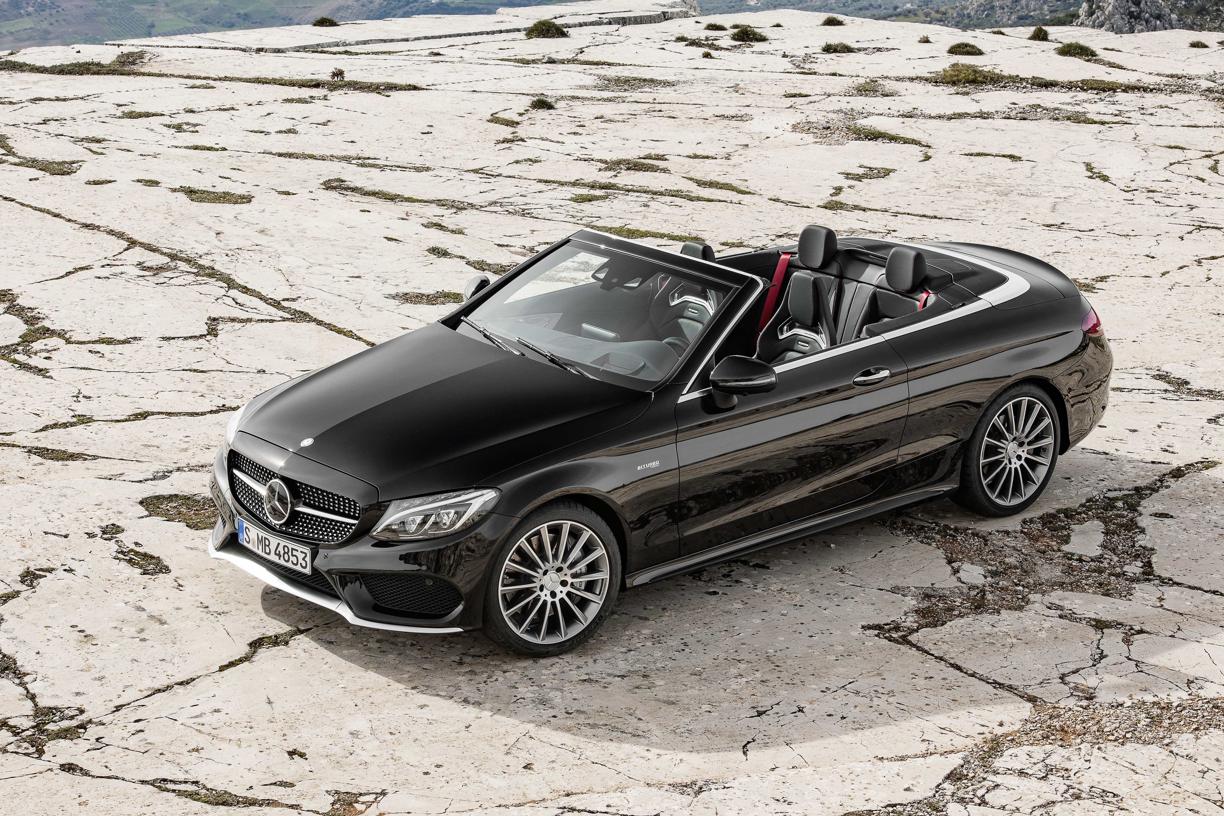 4K Mercedes-Benz AMG C-Class Cabriolet HD Wallpaper