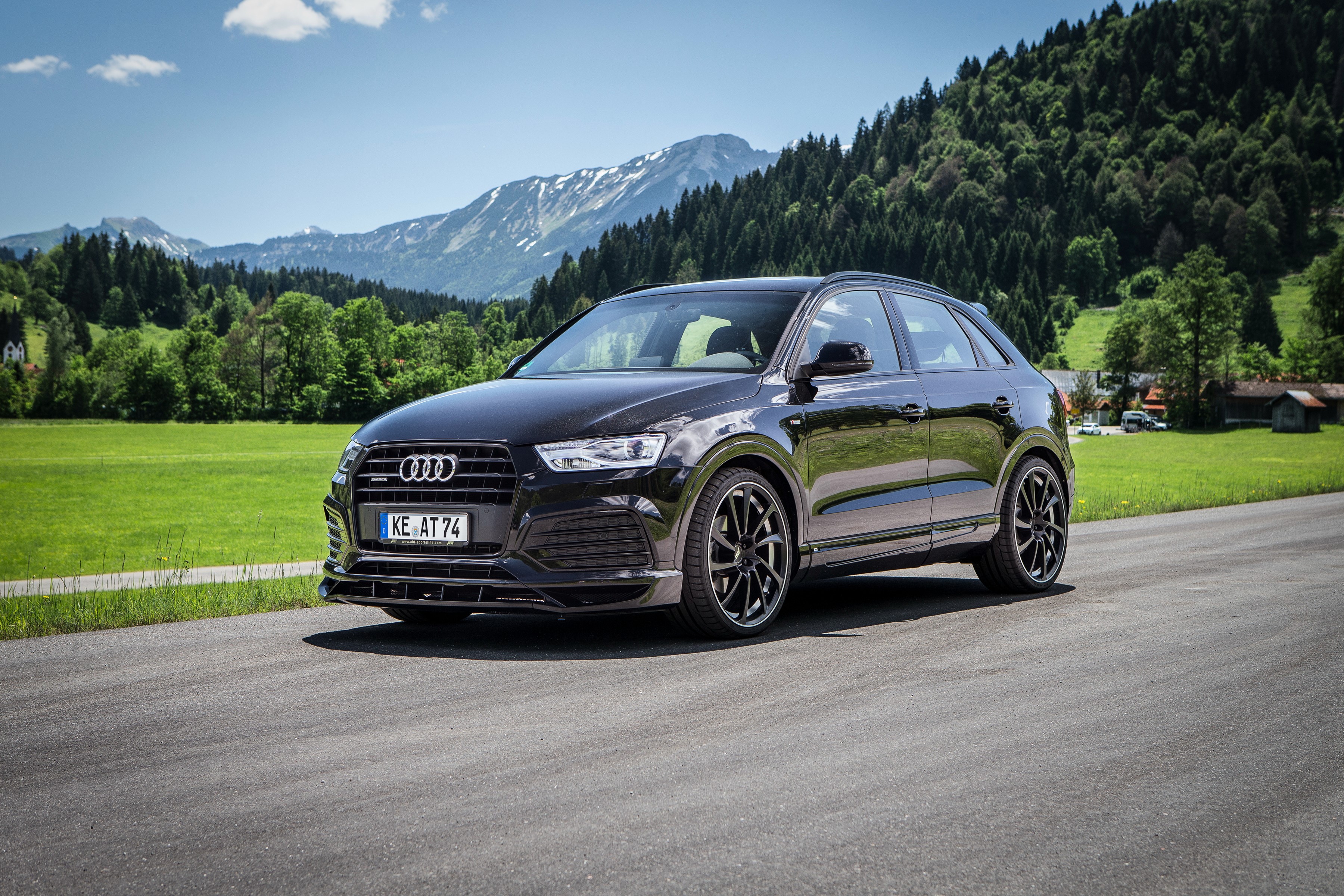 ABT QS3 Audi Tuning Black Metallic HD Wallpaper