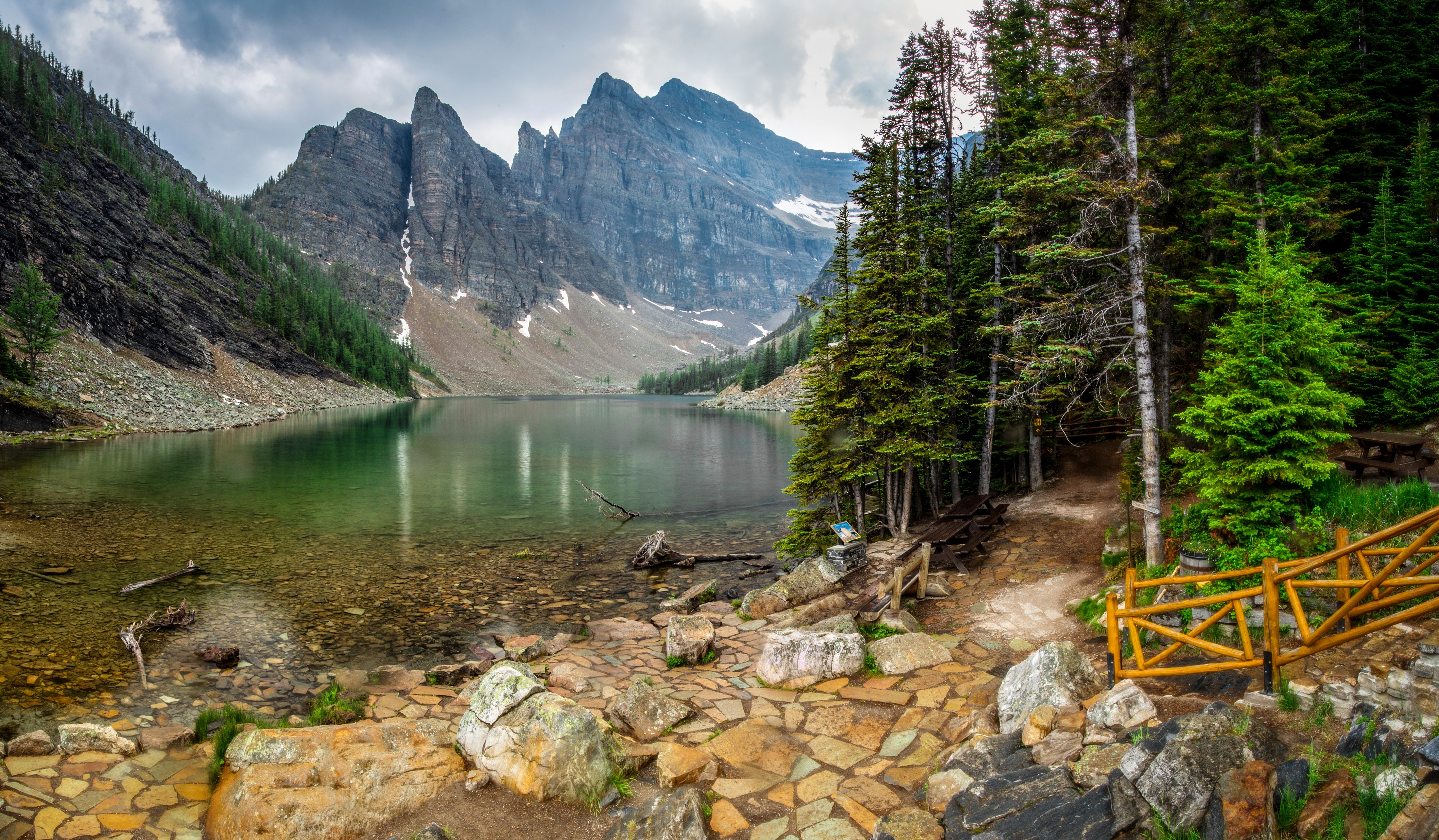 Lake Agnes Banff National Park Canada HD Wallpaper