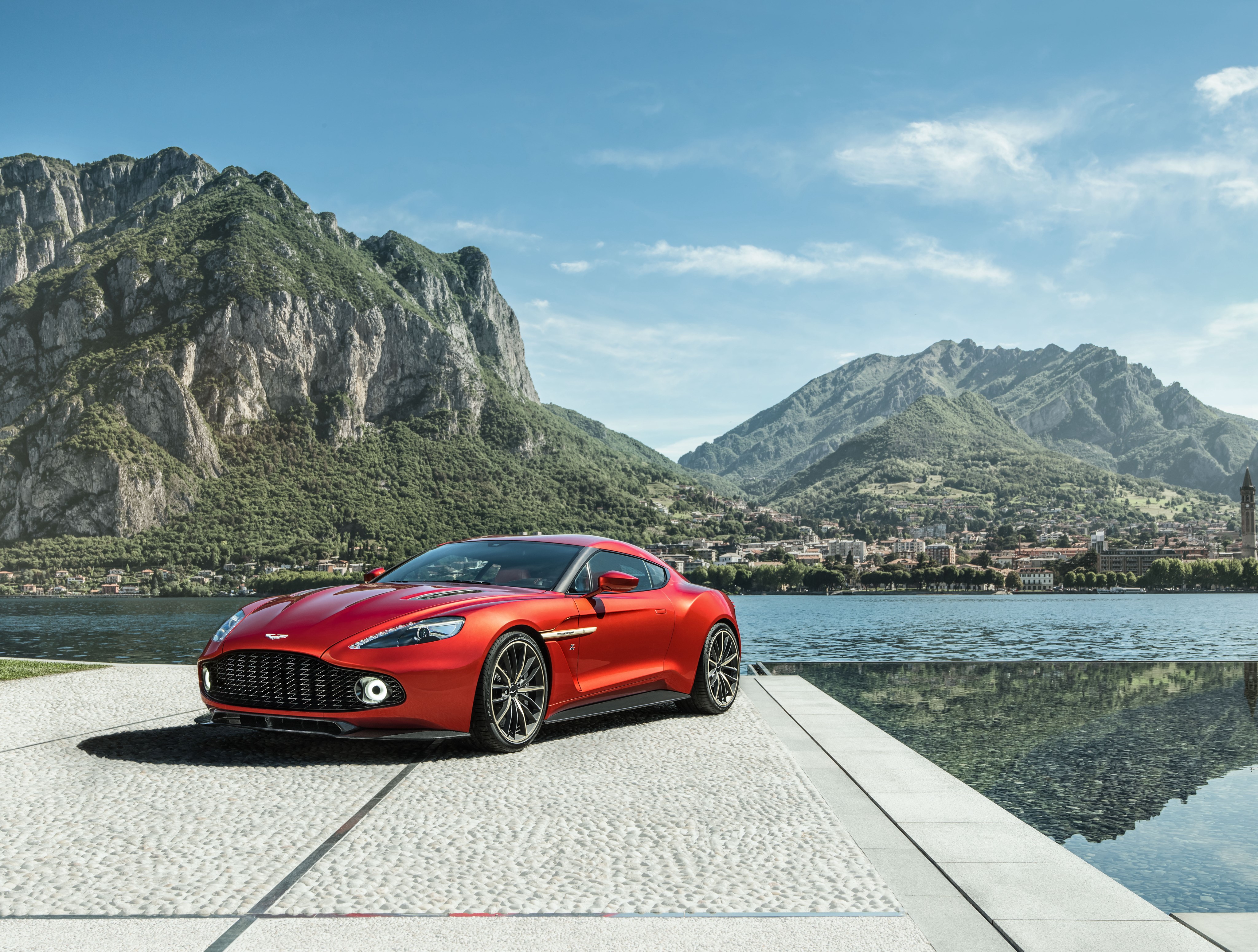 Aston Martin Zagato Vanquish Concept by Mountains HD Wallpaper