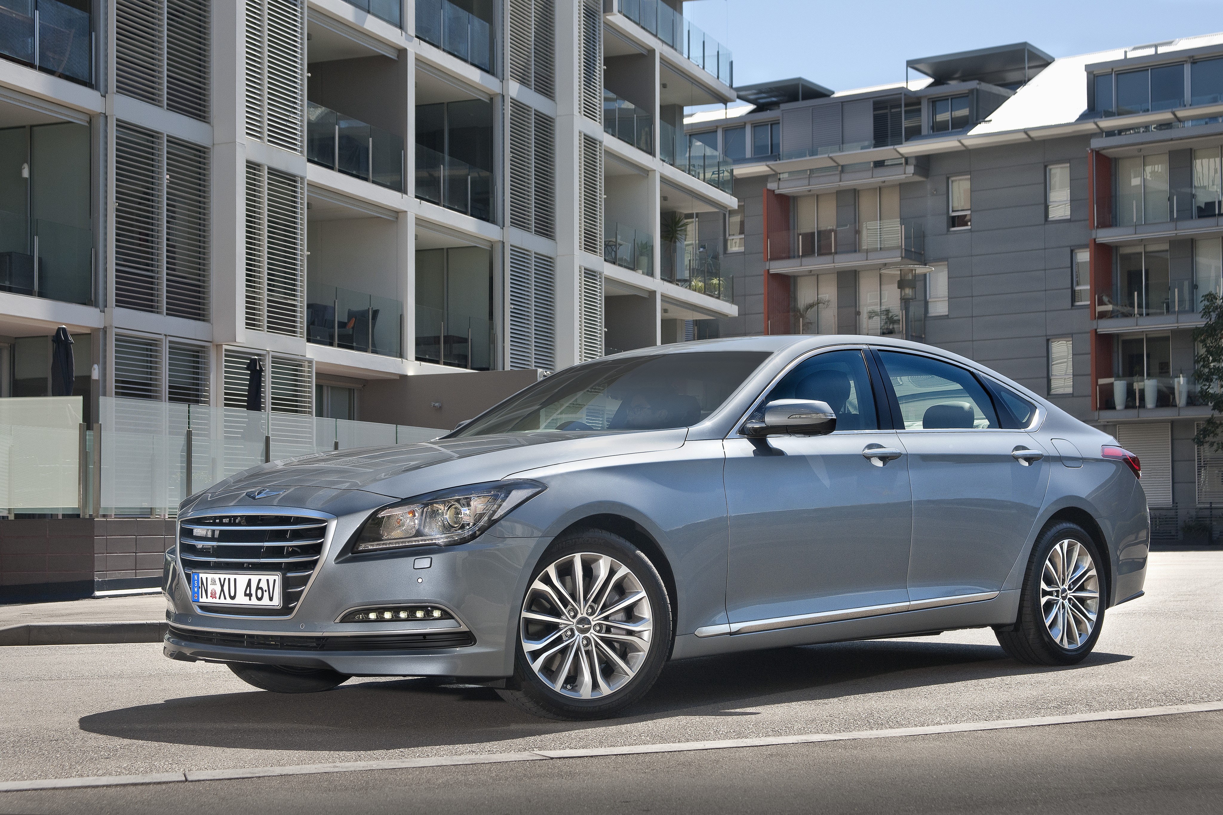 Silver Hyundai Genesis Sedan HD Wallpaper
