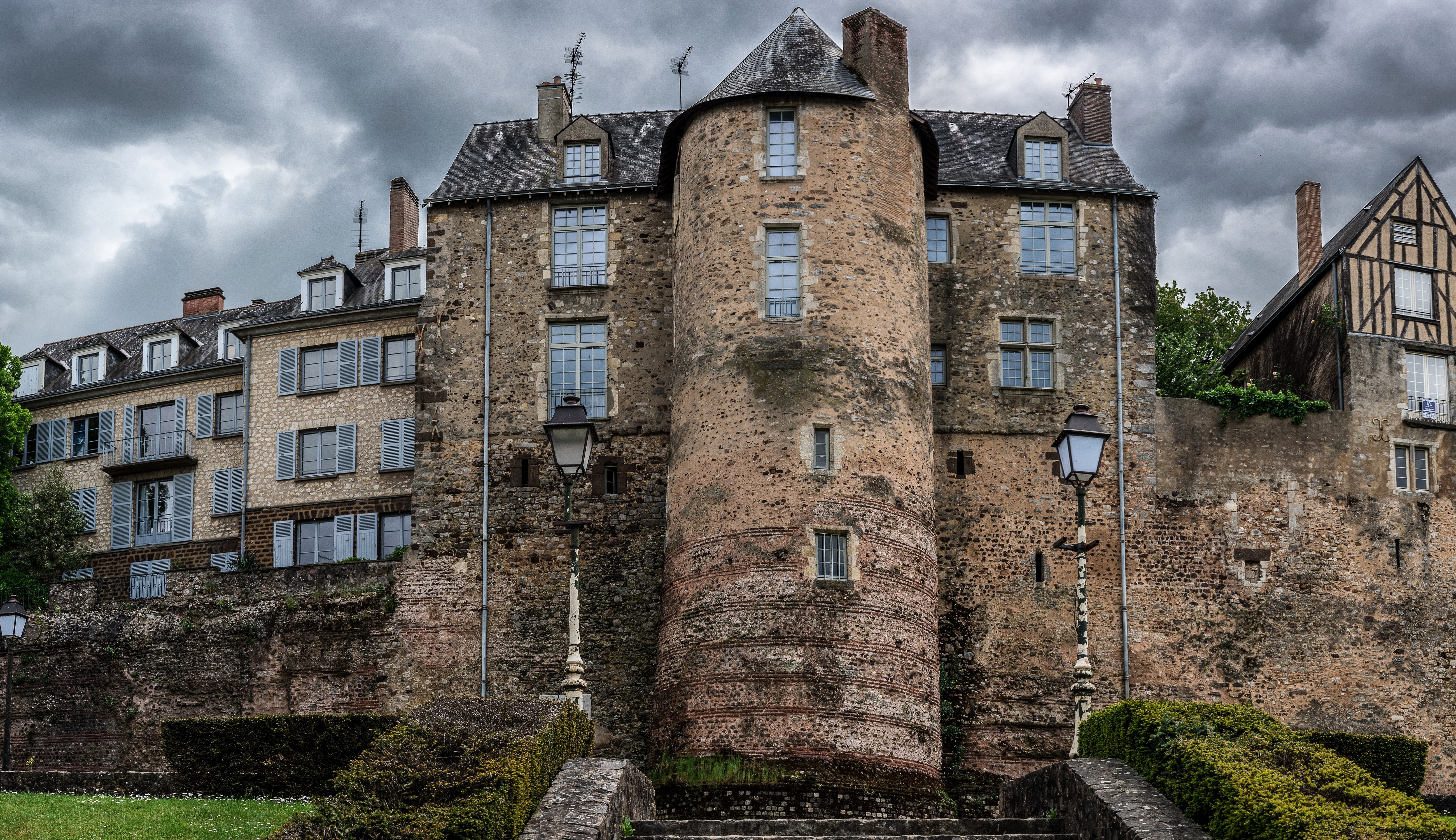 Vieux Mans France Houses HD Wallpaper